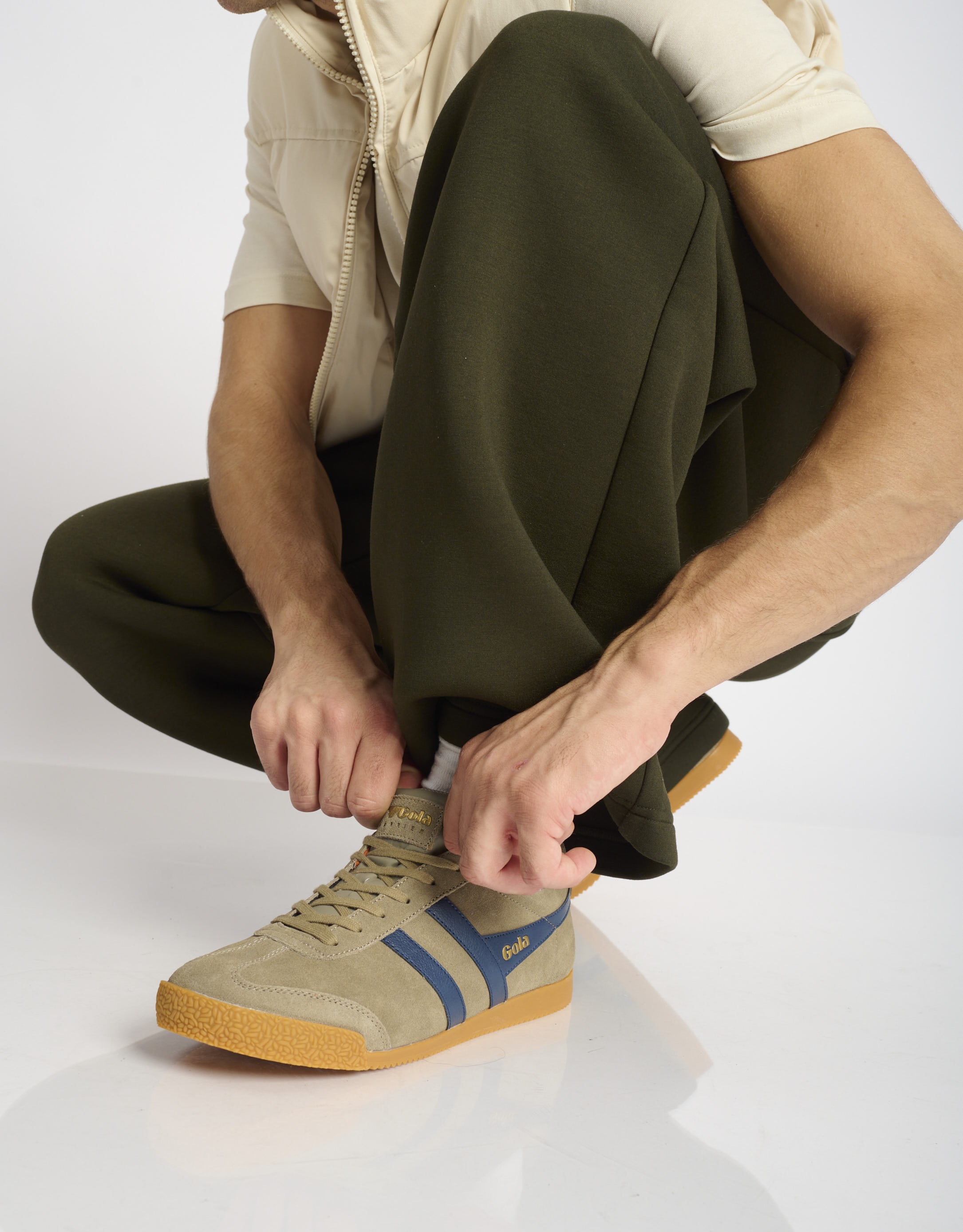 נעלי גברים - Gola - סניקרס HARRIER - בז'   כחול1