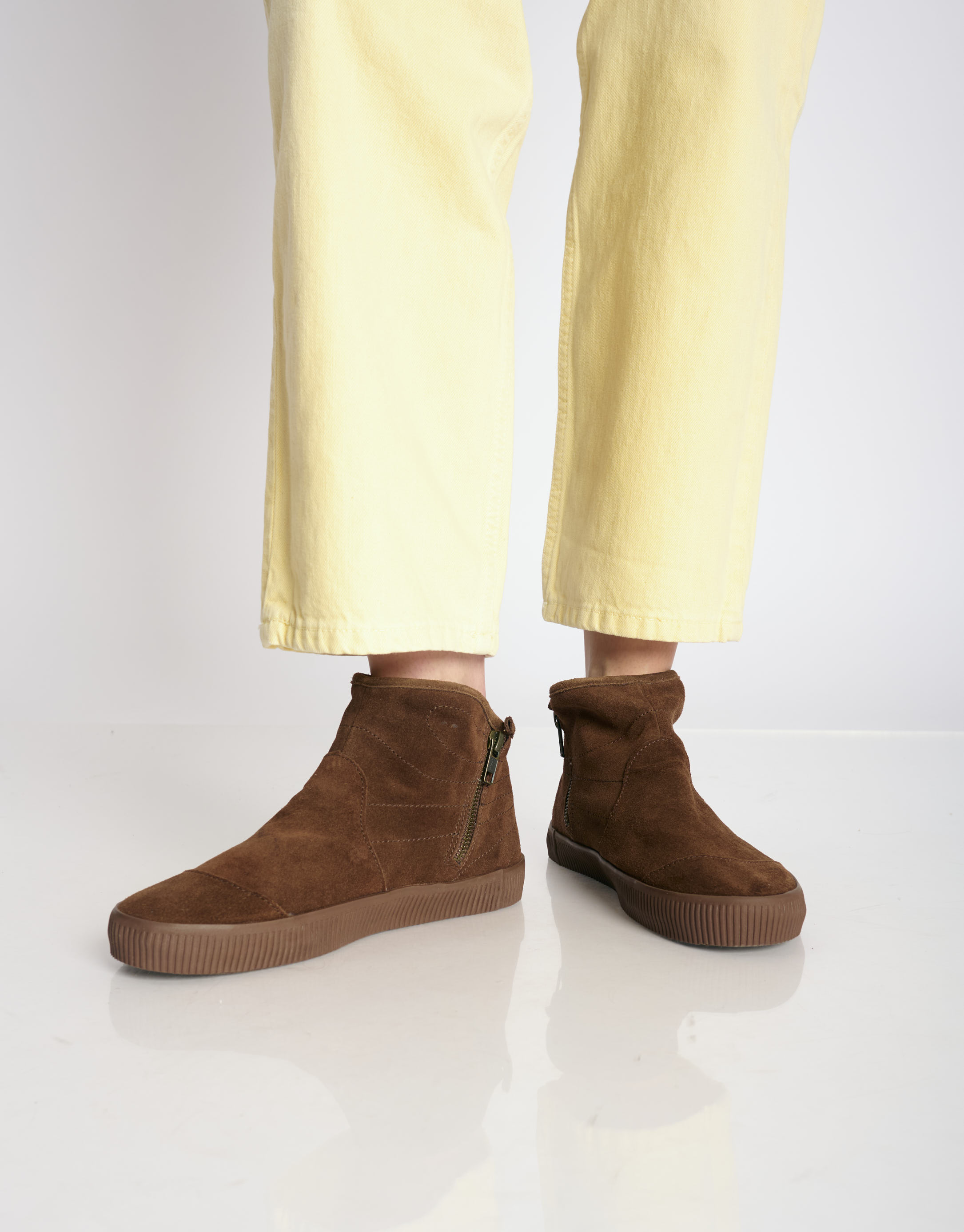 נעלי נשים - Aro - מגפוני זמש  NOELLE - קוניאק3