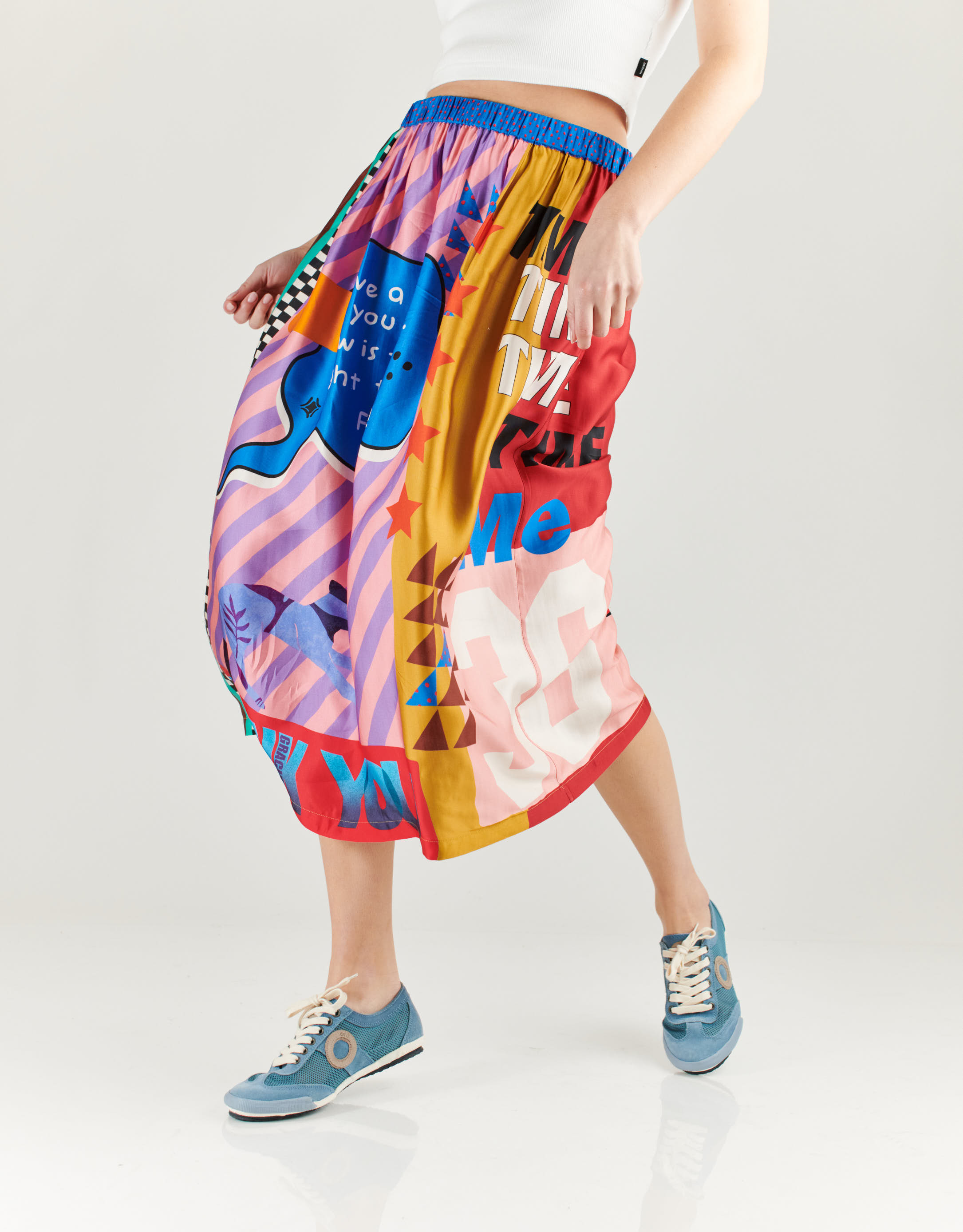 נעלי נשים - Aro - סניקרס JOANETA - כחול   אפור