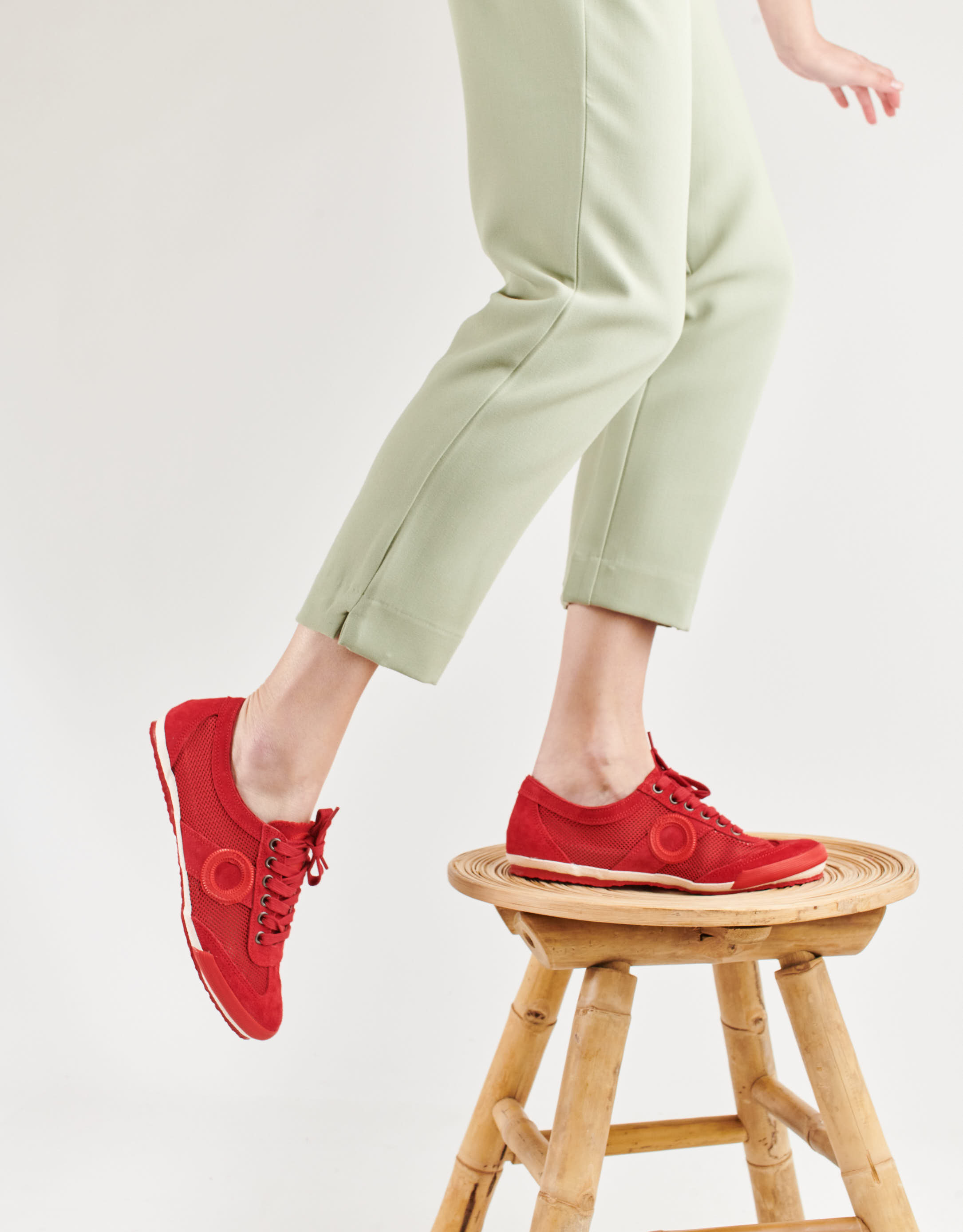 נעלי נשים - Aro - סניקרס JOANETA - אדום