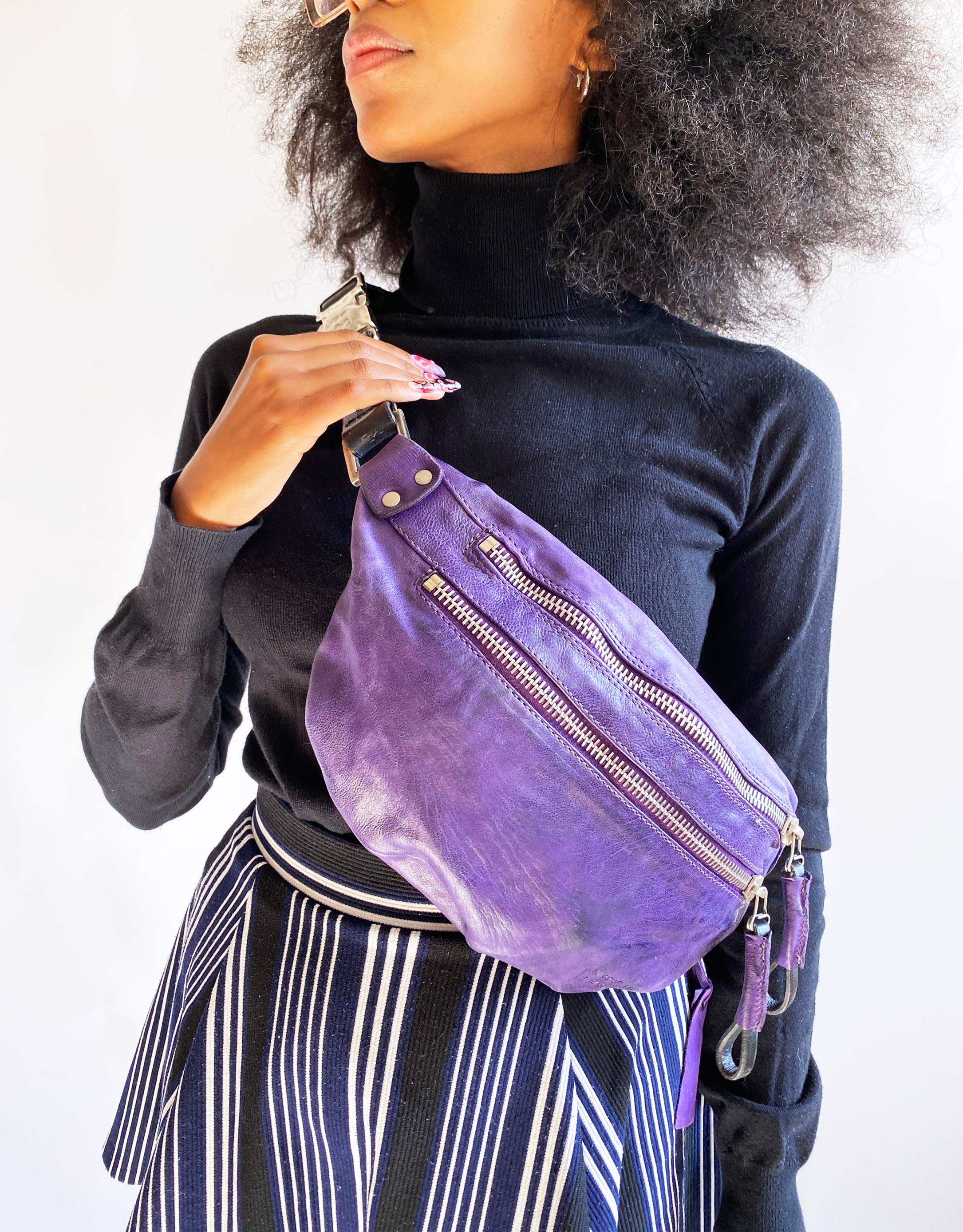 נעלי נשים - A.S. 98 - תיק פאוץ' CAPRI - סגול