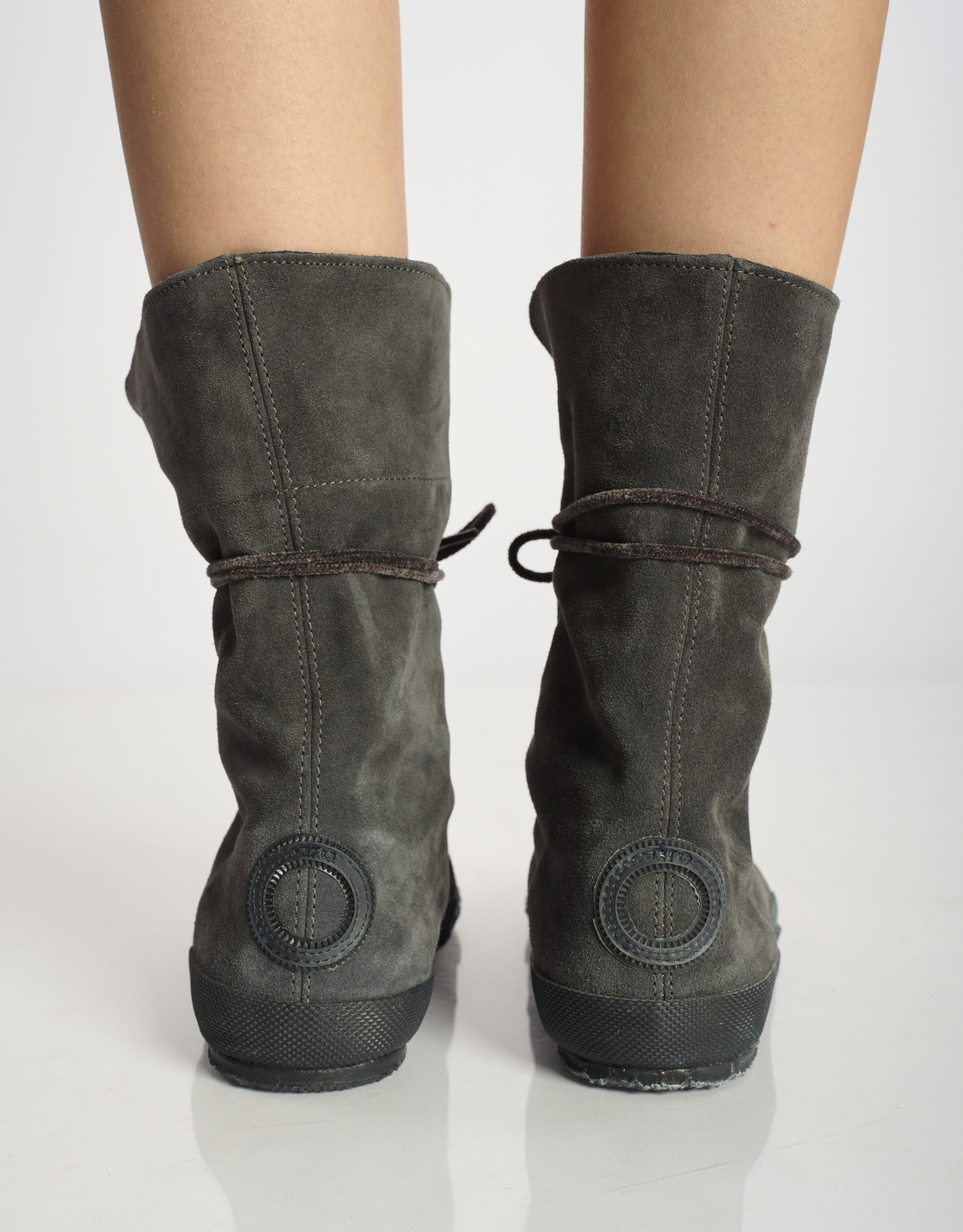 נעלי נשים - Aro - מגפי זמש WILLY - אפור3