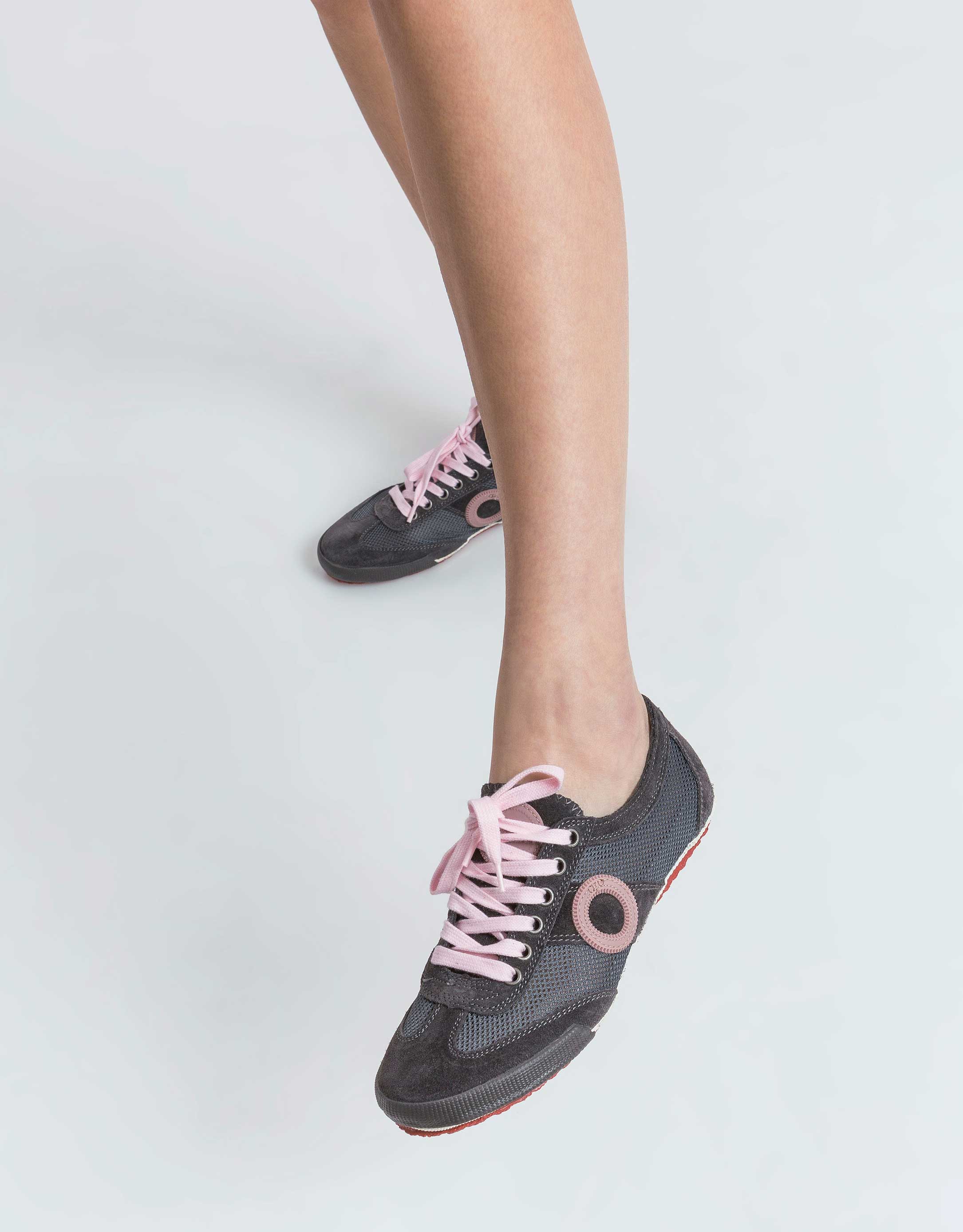 נעלי נשים - Aro - סניקרס JOANETA - אפור   ורוד