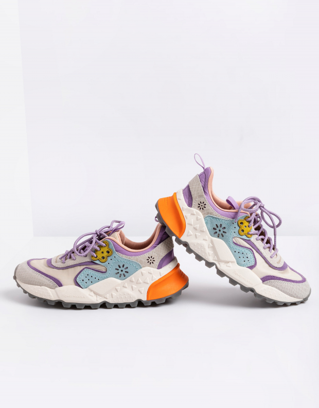 נעלי נשים - Flower Mountain - סניקרס KOTETSU - לבן   סגול