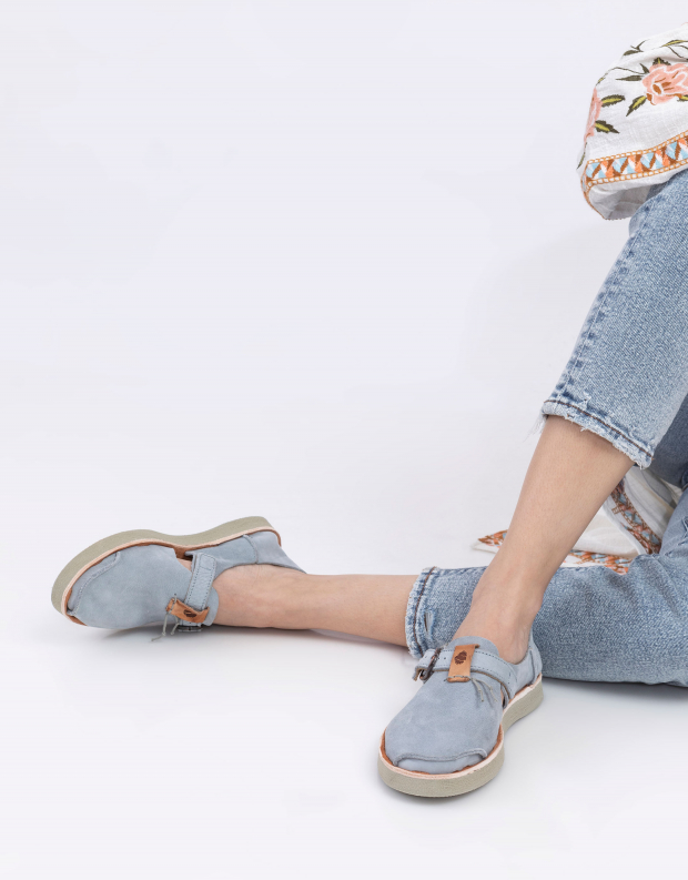 נעלי נשים - Satorisan - סליפ און מעור BENIRRAS - אפור בהיר