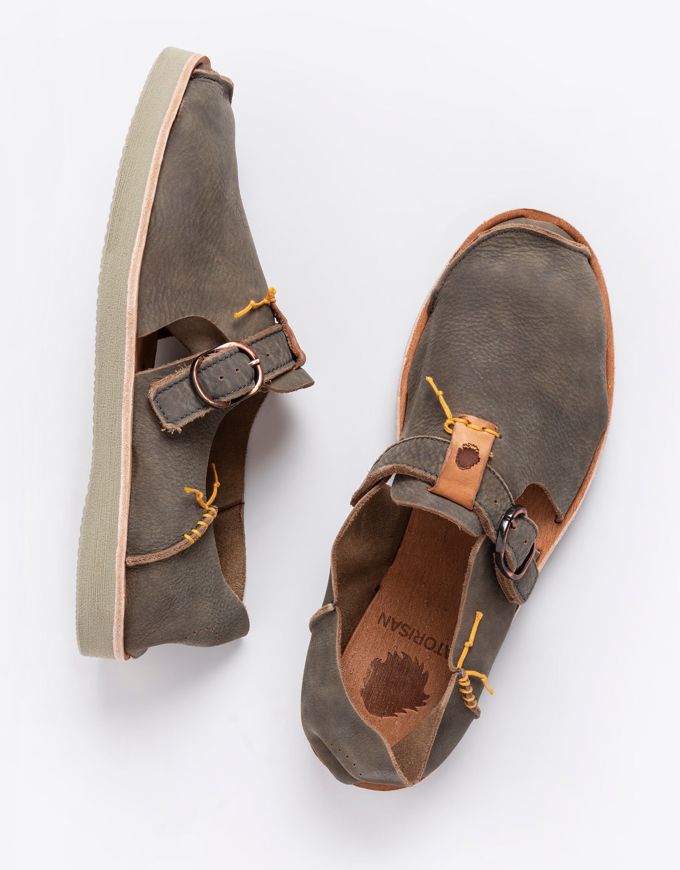 נעלי גברים - Satorisan - סליפ און מעור BENIRRAS - אבן