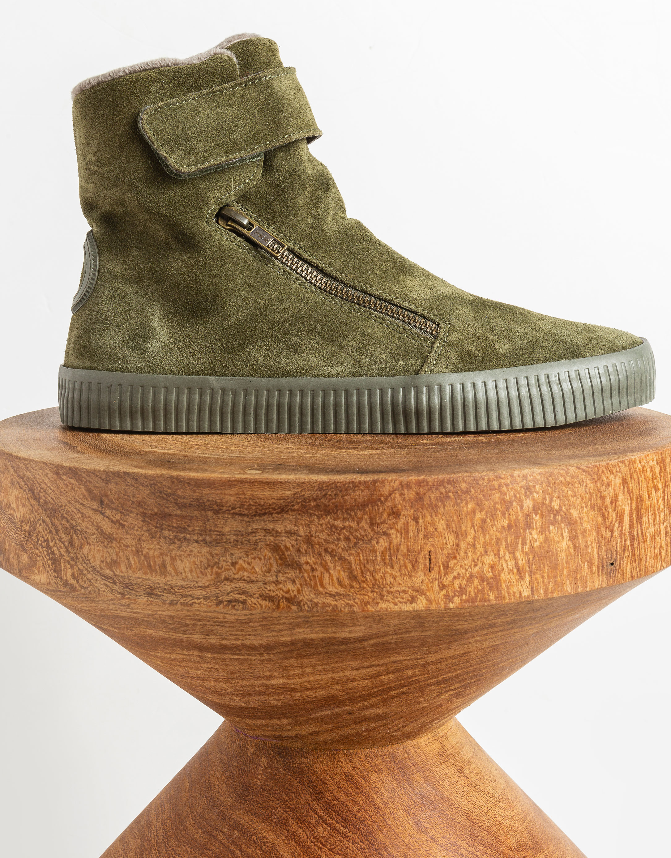 נעלי נשים - Aro - מגפונים עם סקוטש NOELLE - זית1