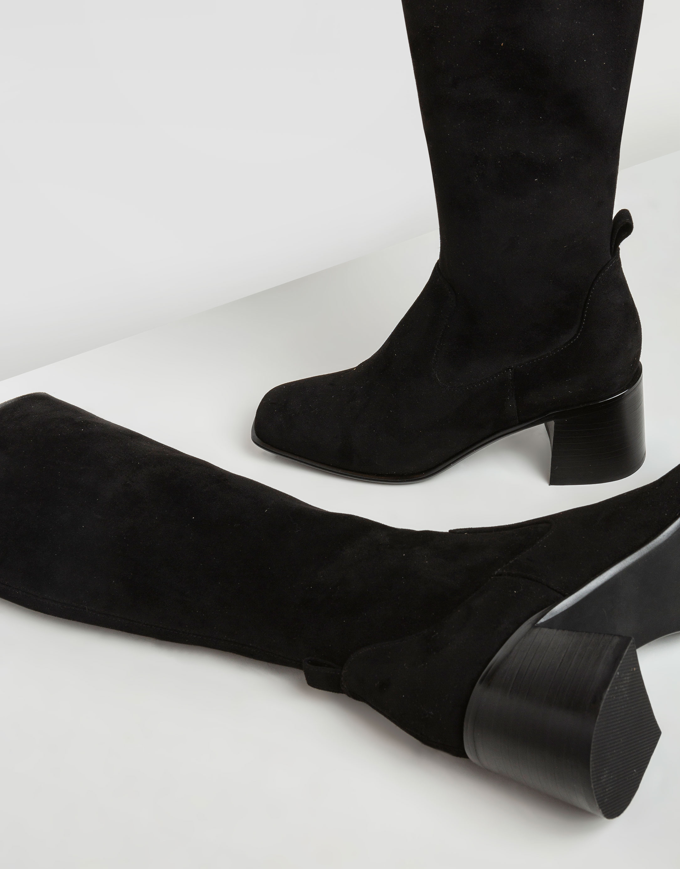 נעלי נשים - Jeffrey Campbell - מגפיים דמוי זמש JEREM-KH - שחור4