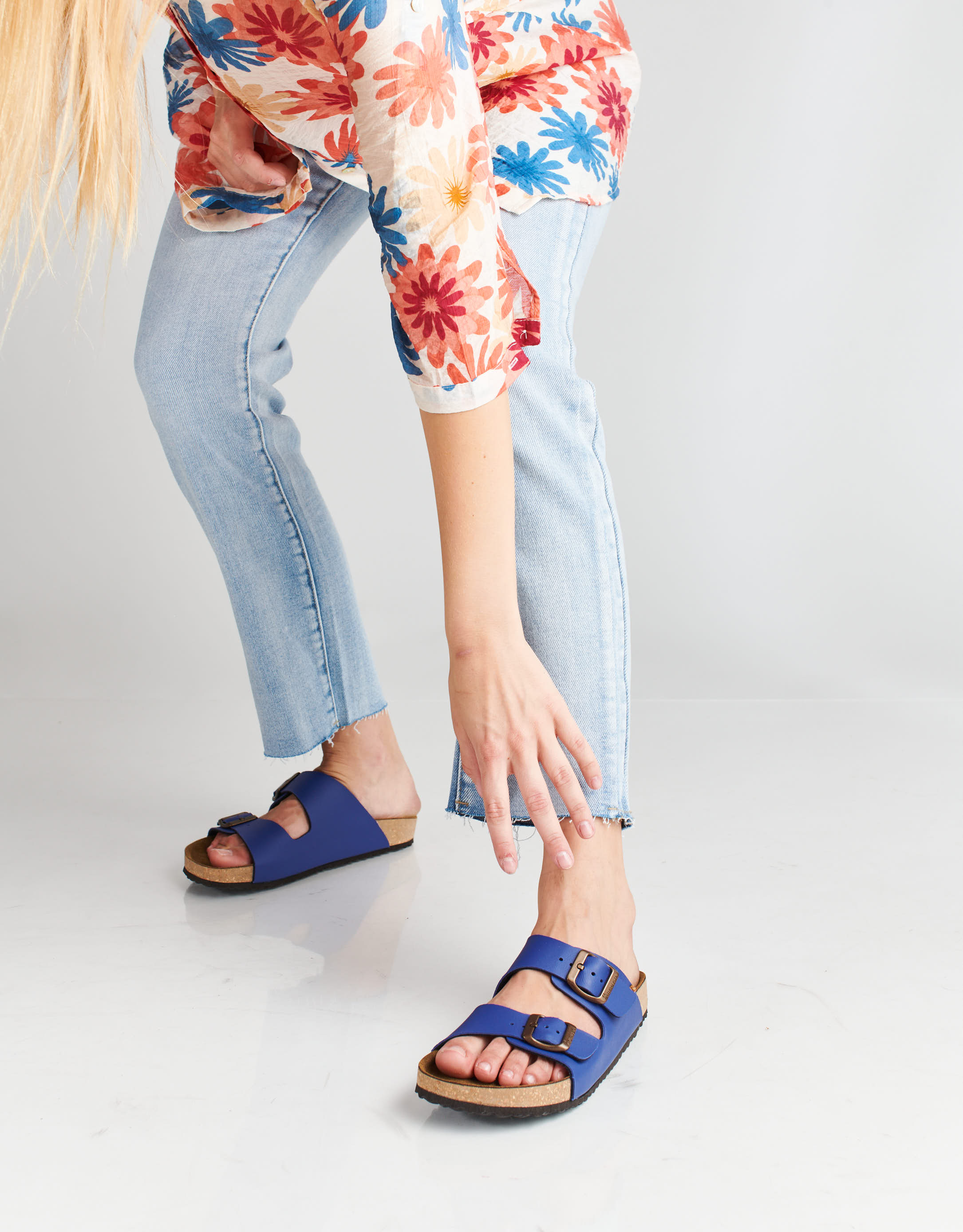 נעלי נשים - El Naturalista - כפכפי WARAJI VEGAN - כחול