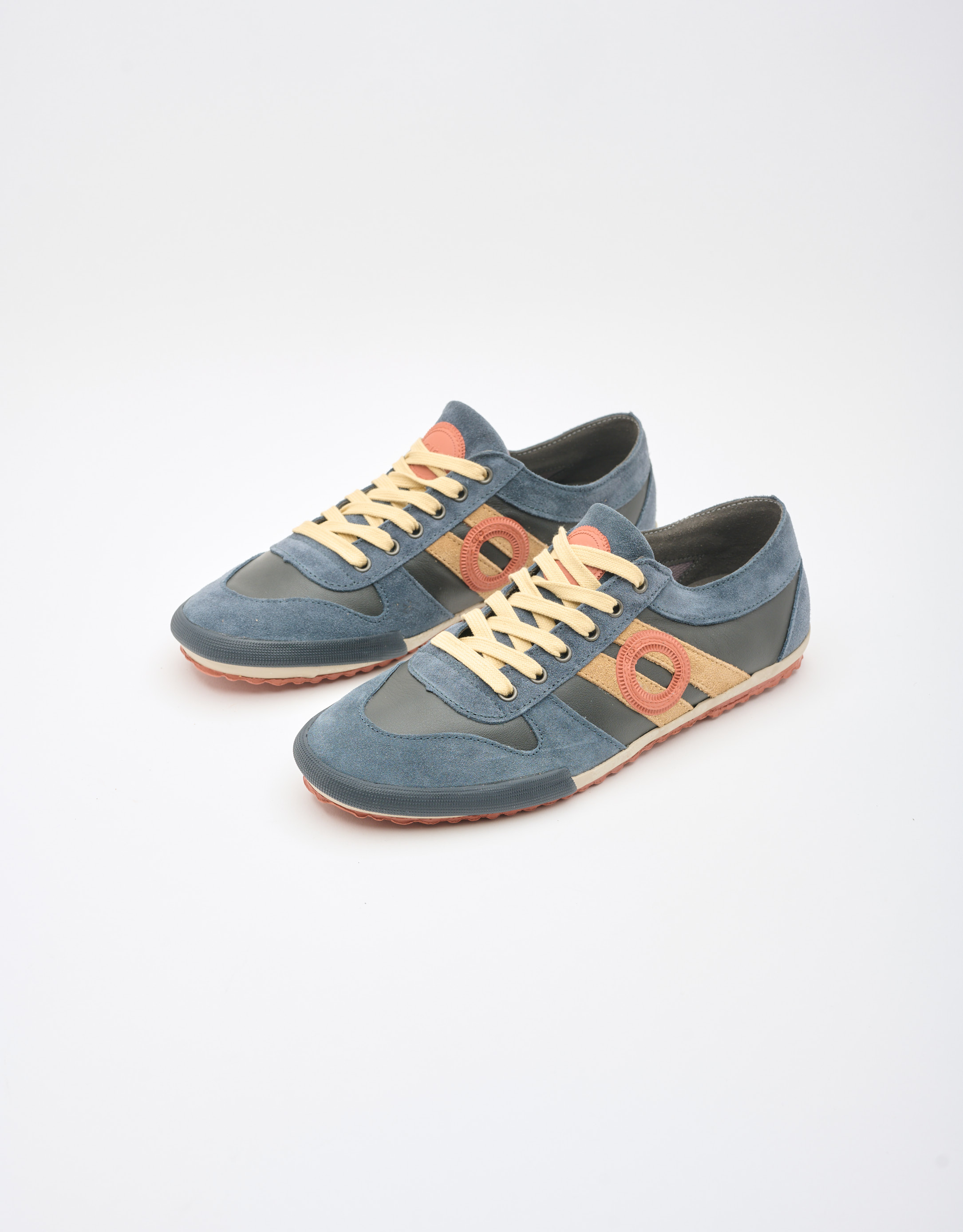 נעלי גברים - Aro - סניקרס עור IDO - כחול1