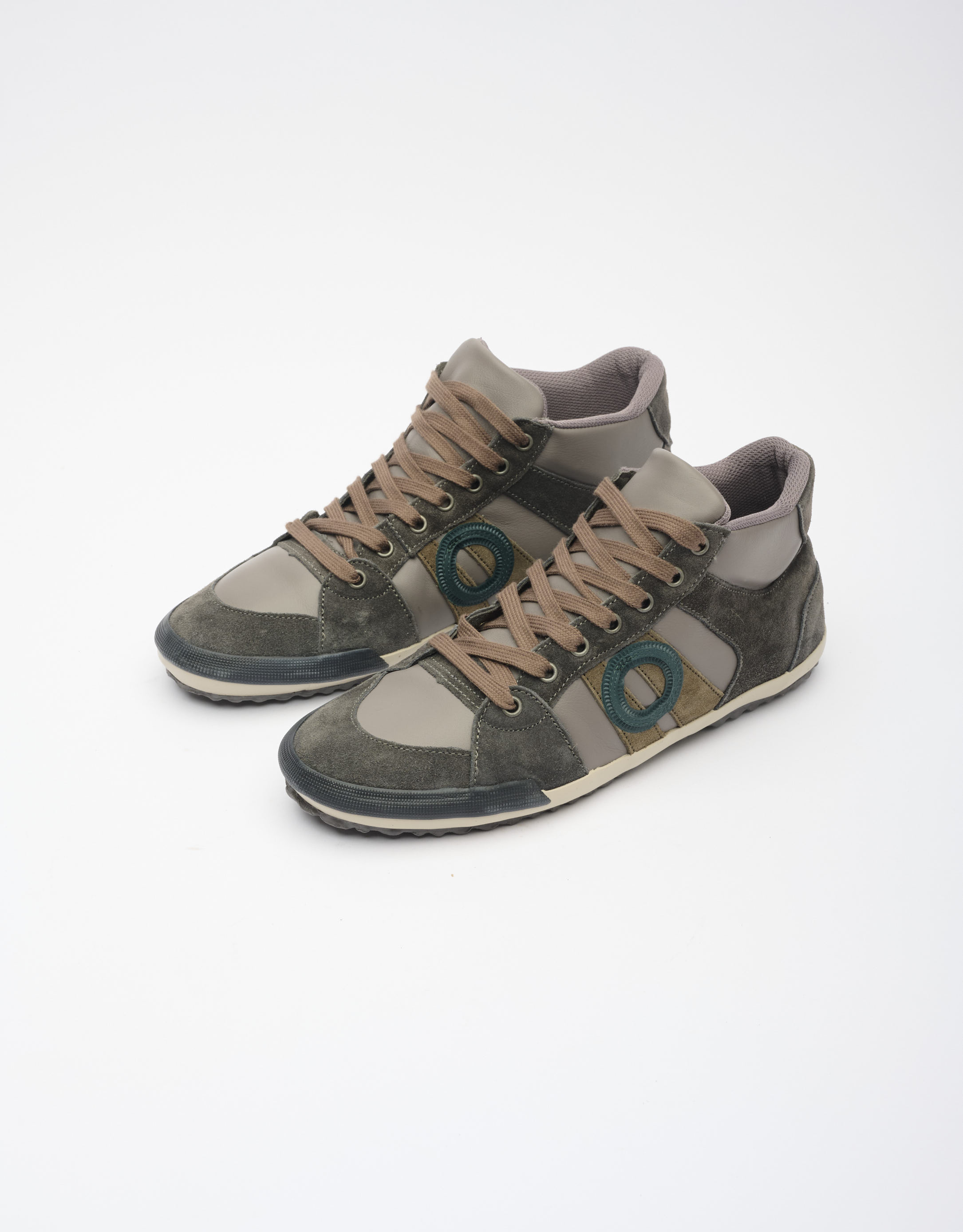 נעלי גברים - Aro - סניקרס גבוהות מעור IDO - אפור4