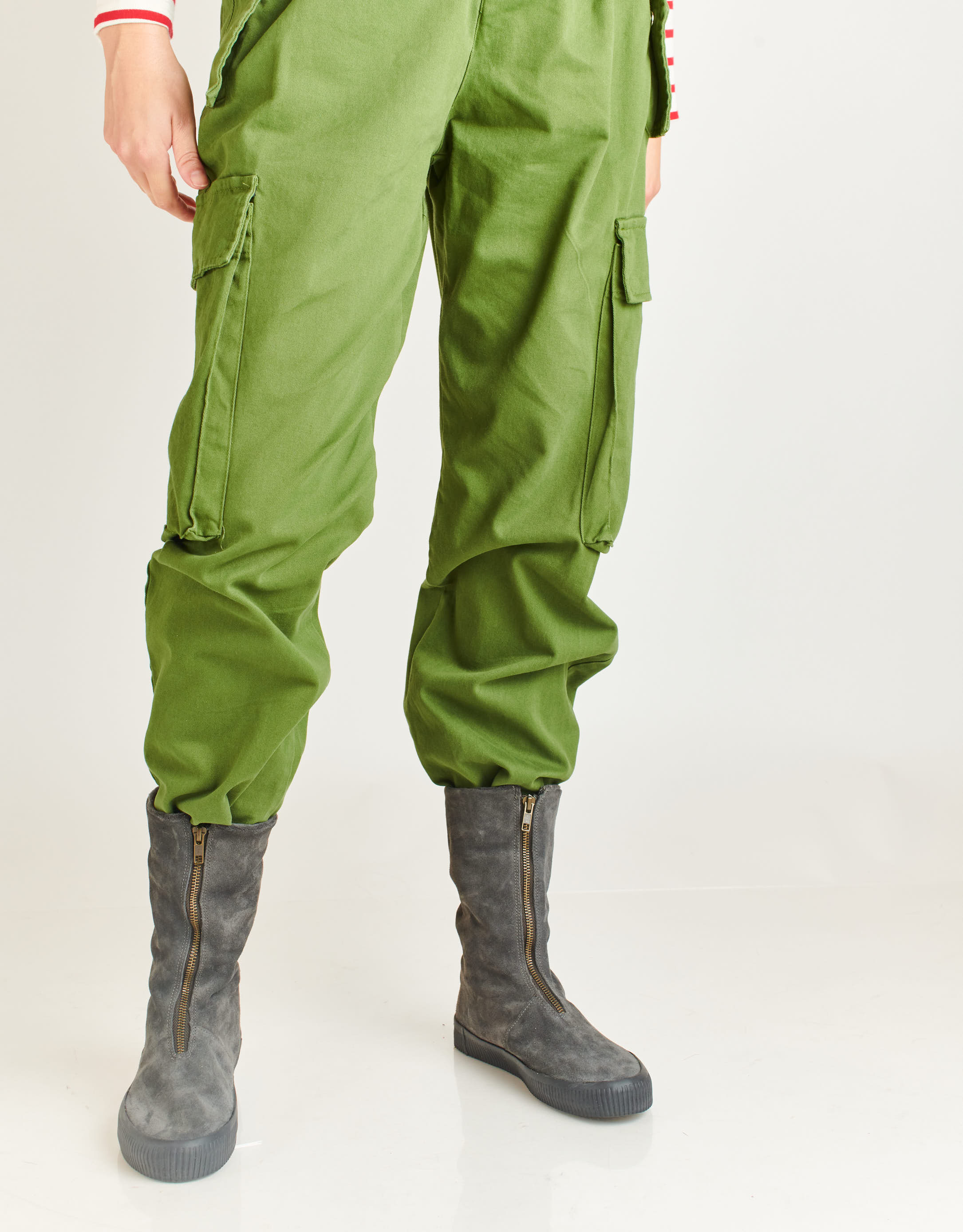 נעלי נשים - Aro - מגפיים עם רוכסן NOELLE - אפור3