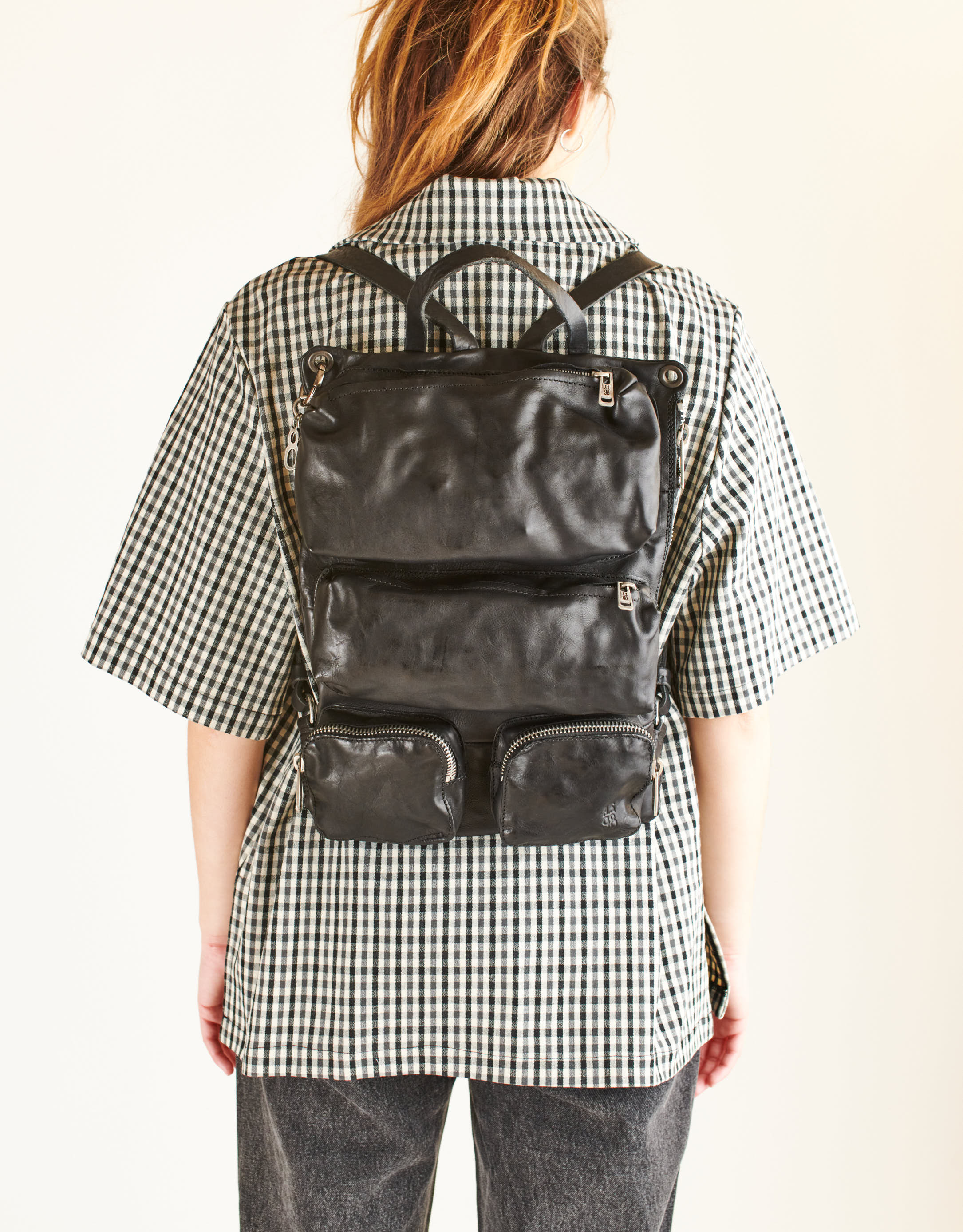 נעלי נשים - A.S. 98 - תיק גב LETIZIA - שחור