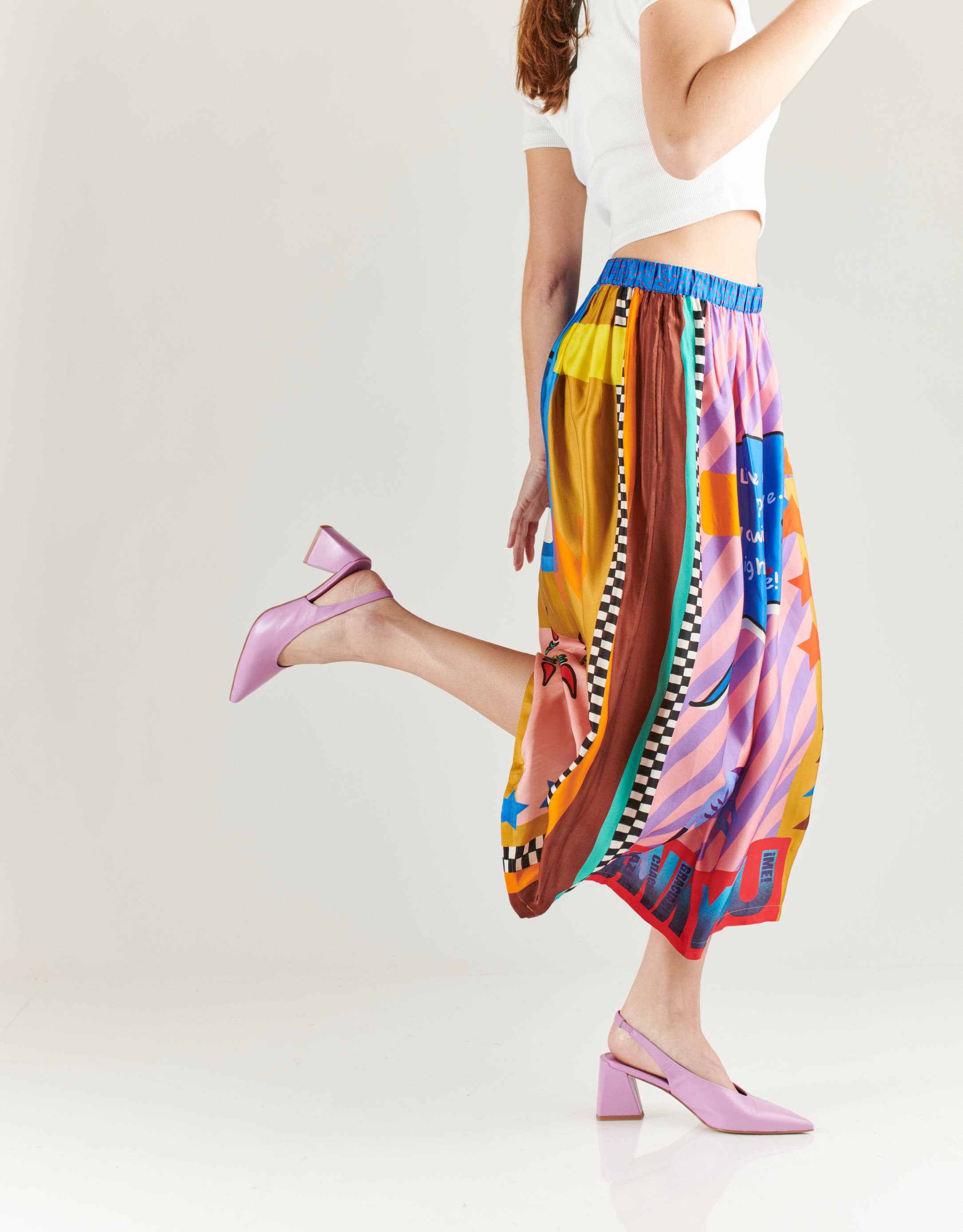 נעלי נשים - Jeffrey Campbell - נעלי סירה עם עקב ANARCHIA - לילך