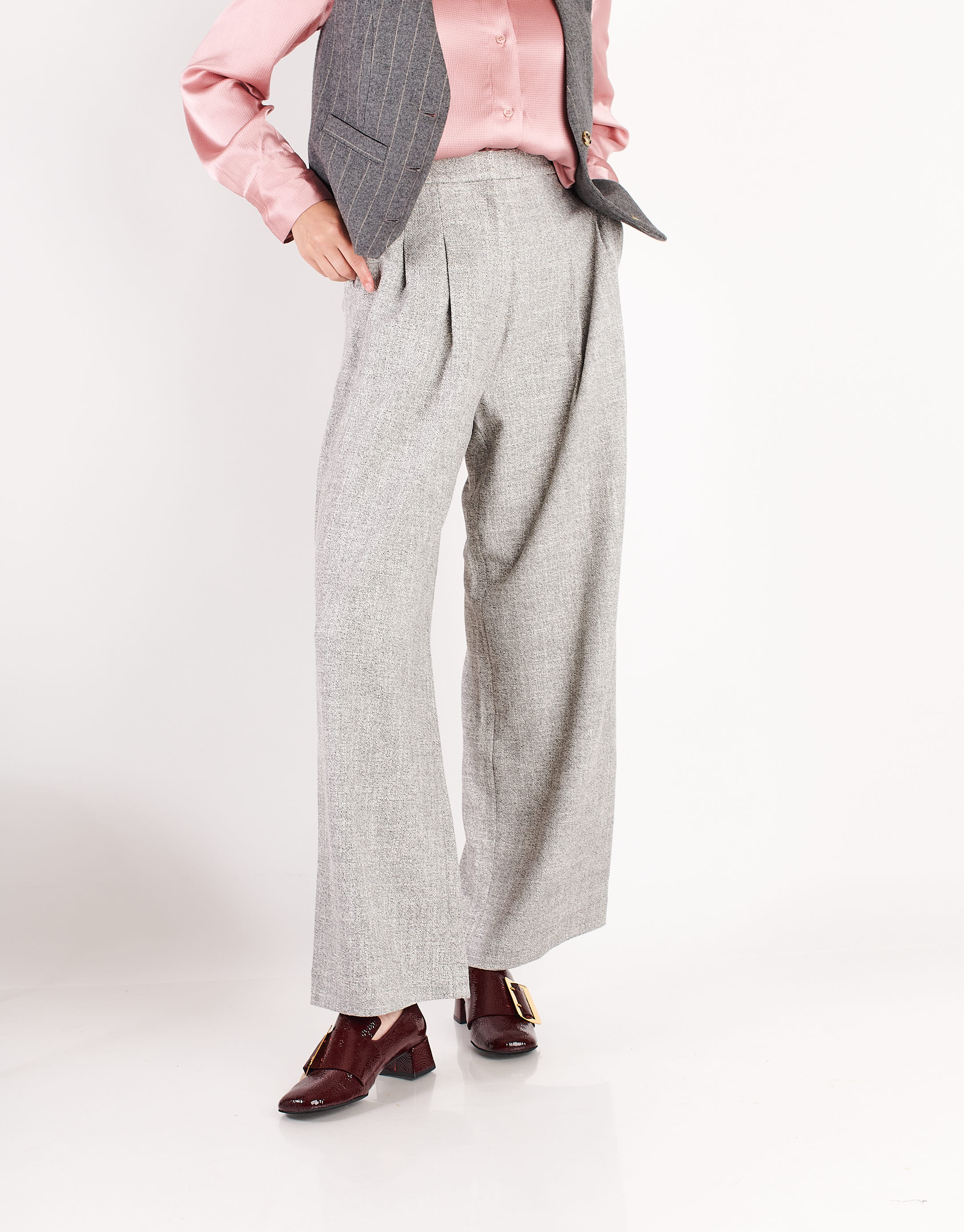 נעלי נשים - Jeffrey Campbell - נעליי לק עם אבזם PROCTOR - בורדו4