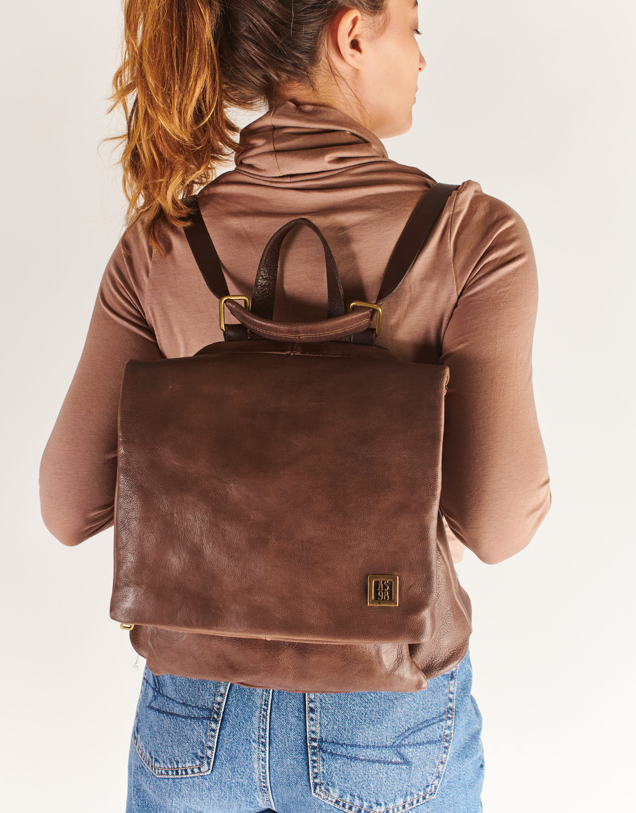 נעלי נשים - A.S. 98 - תיק LUCCA - חום