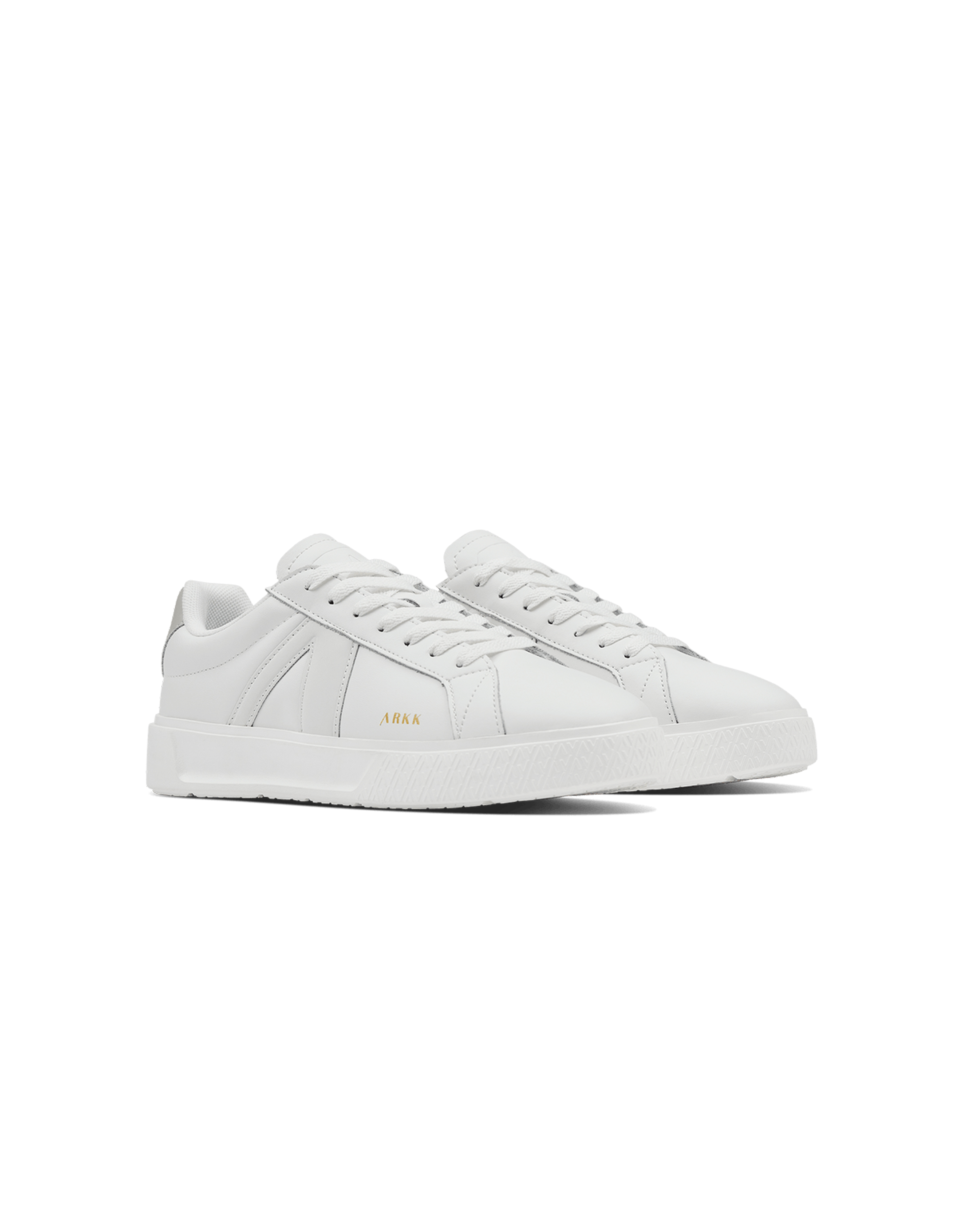 נעלי גברים - Arkk - סניקרס עור ESSENCE - לבן