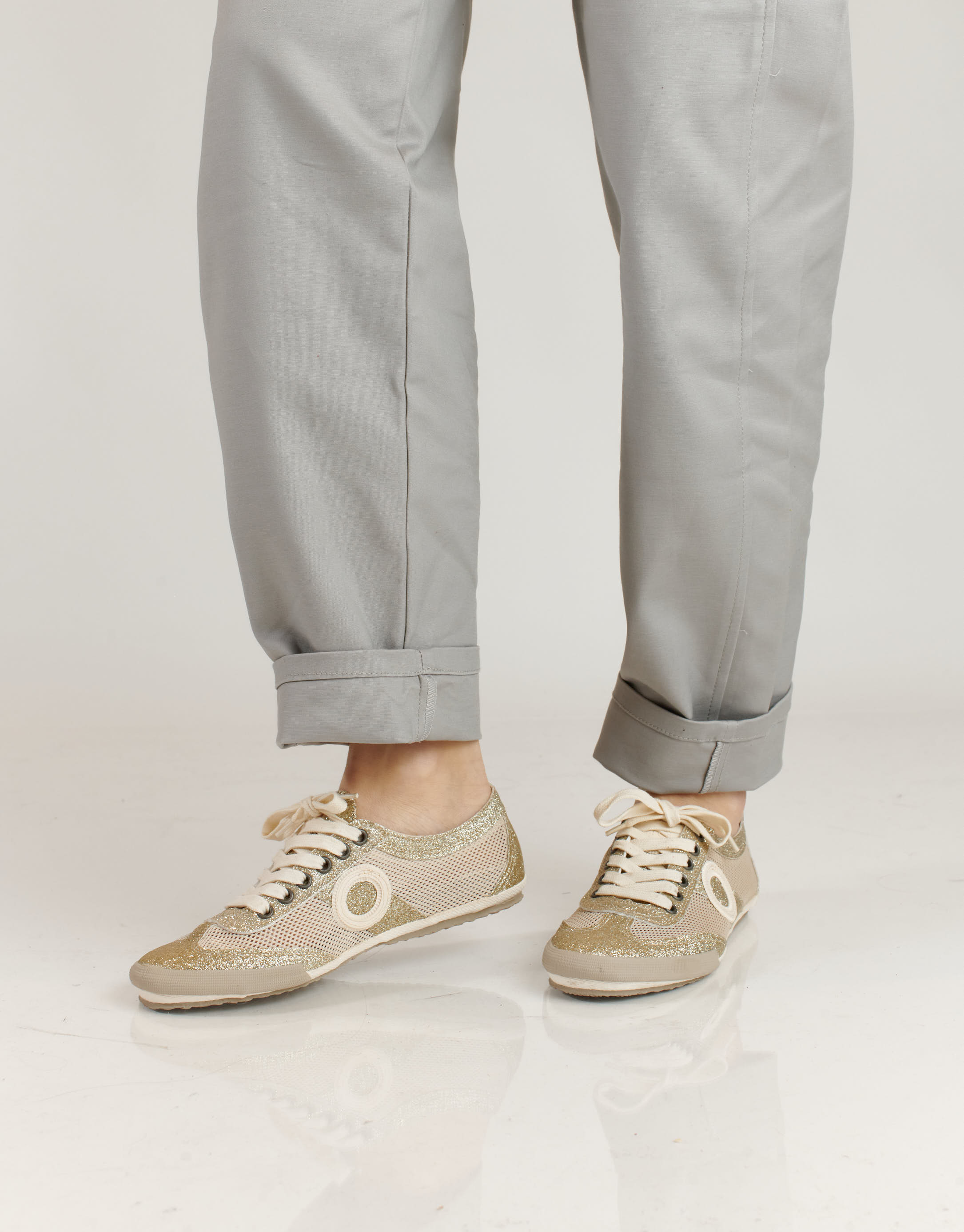 נעלי נשים - Aro - סניקרס JOANETA GLITTER - זהב1