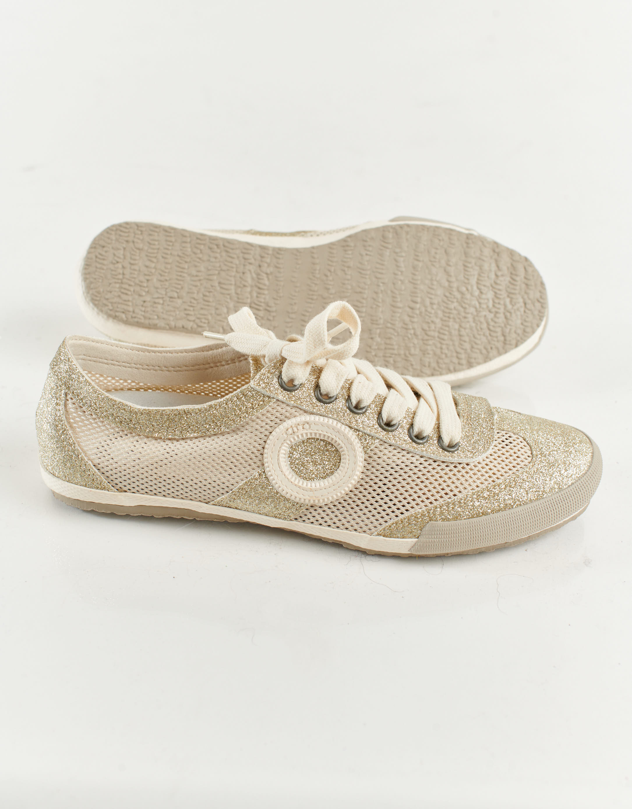 נעלי נשים - Aro - סניקרס JOANETA GLITTER - זהב3