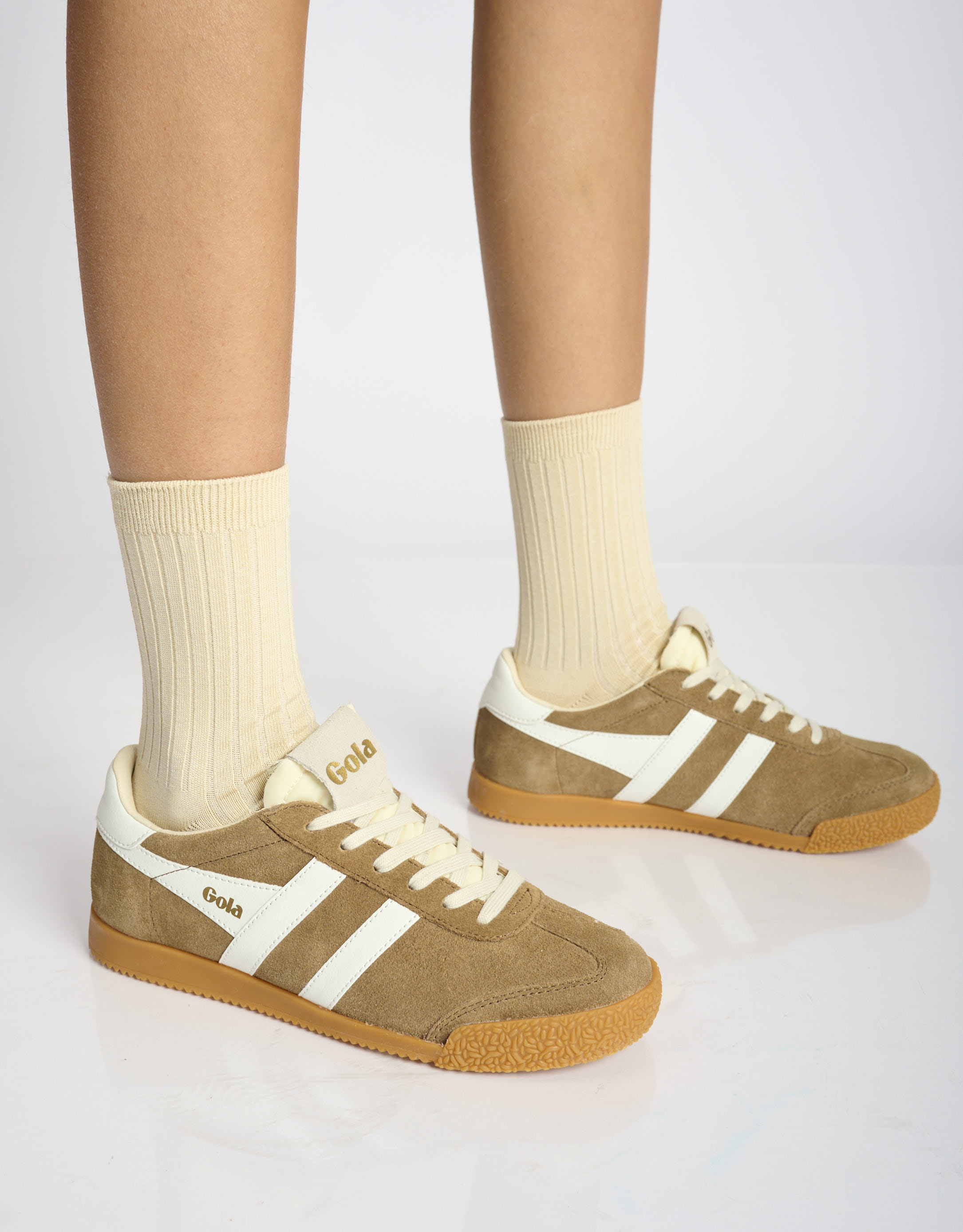 נעלי נשים - Gola - סניקרס ELAN - חום בהיר3