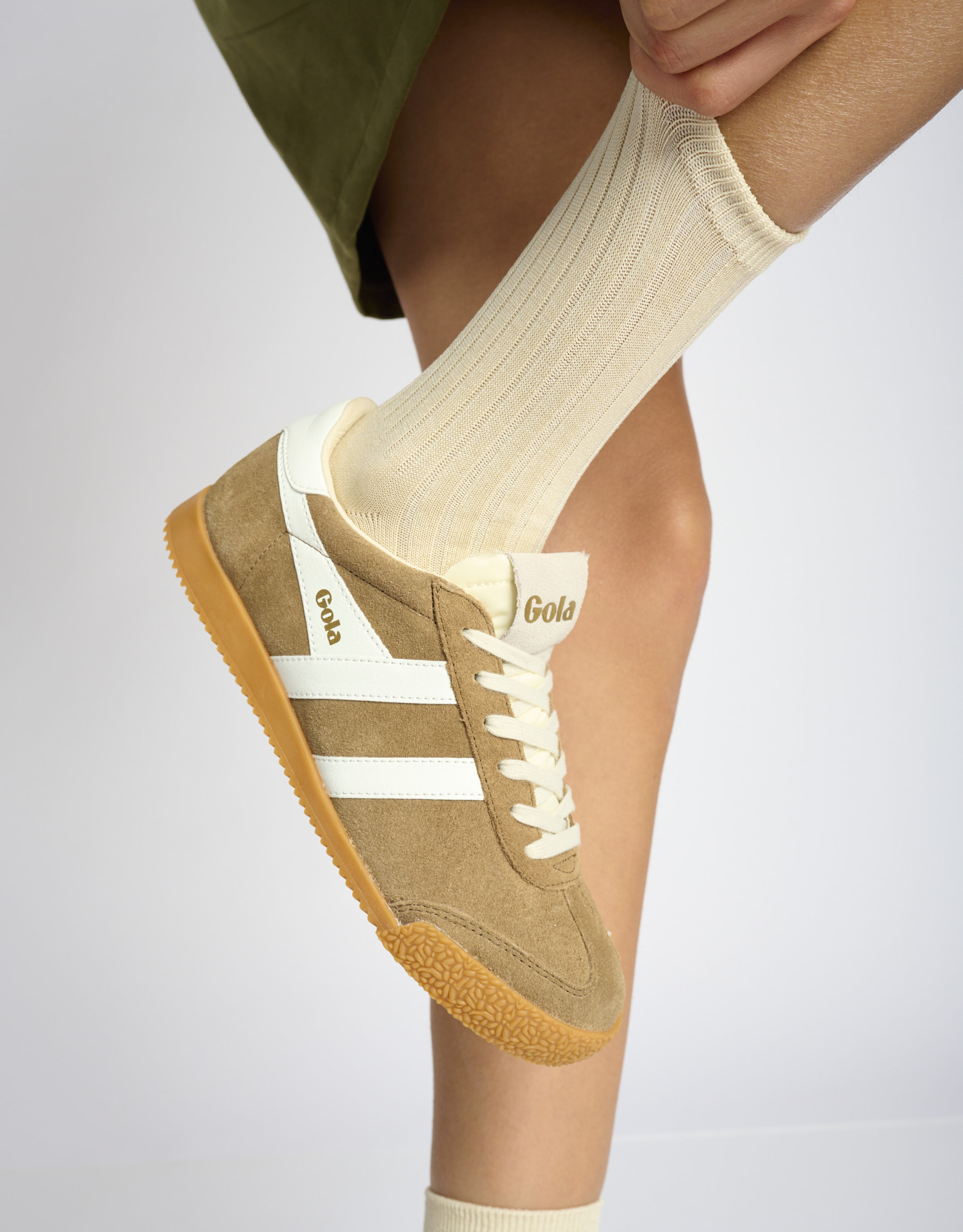 נעלי נשים - Gola - סניקרס ELAN - חום בהיר1