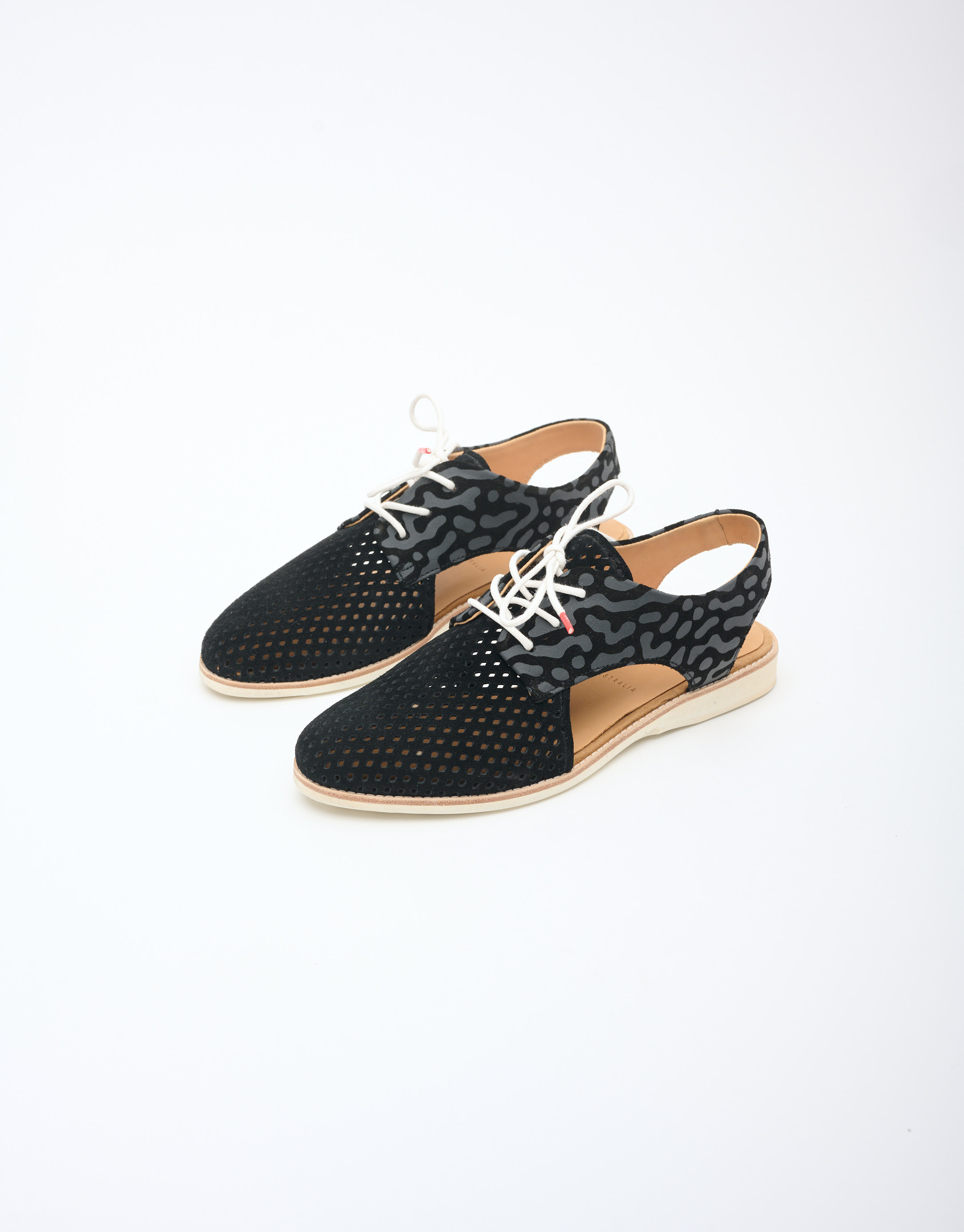 נעלי נשים - Rollie - סנדלים משולבים SLINGBACK - שחור