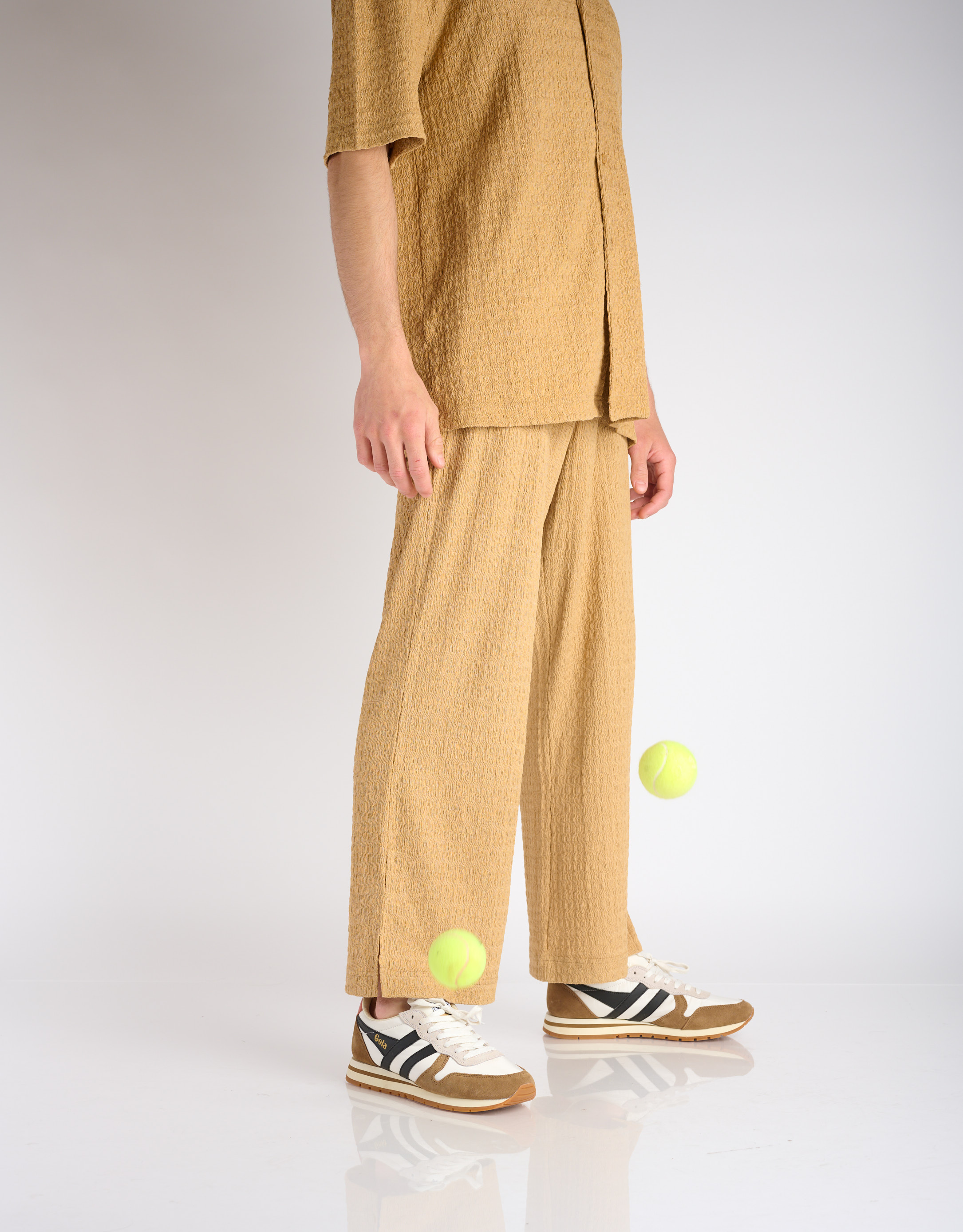 נעלי גברים - Gola - סניקרס DAYTONA CHUTE - לבן   חום