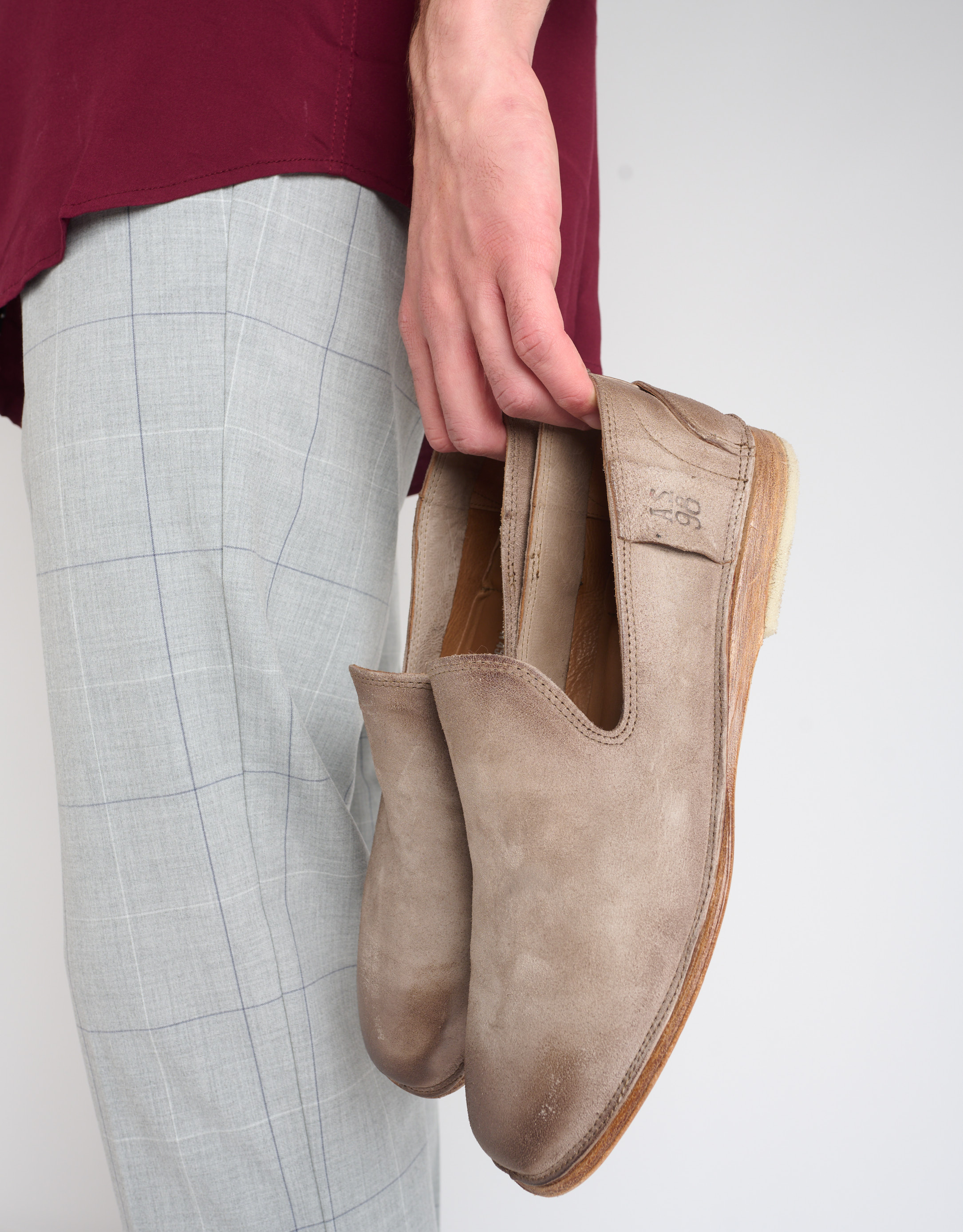 נעלי גברים - A.S. 98 - נעלי מוקסין ALFREDO - חום