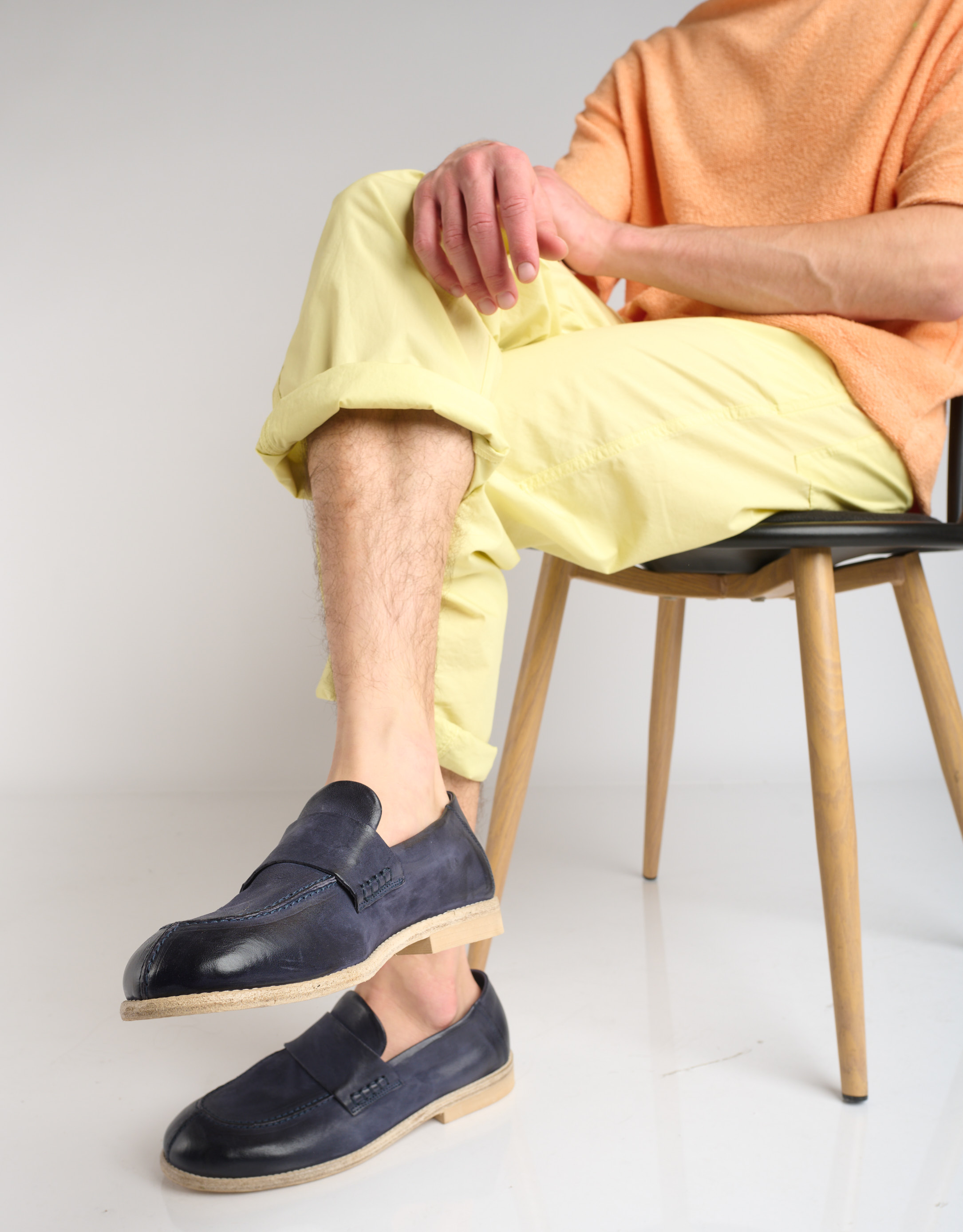 נעלי גברים - A.S. 98 - נעלי מוקסין OPLA - כחול