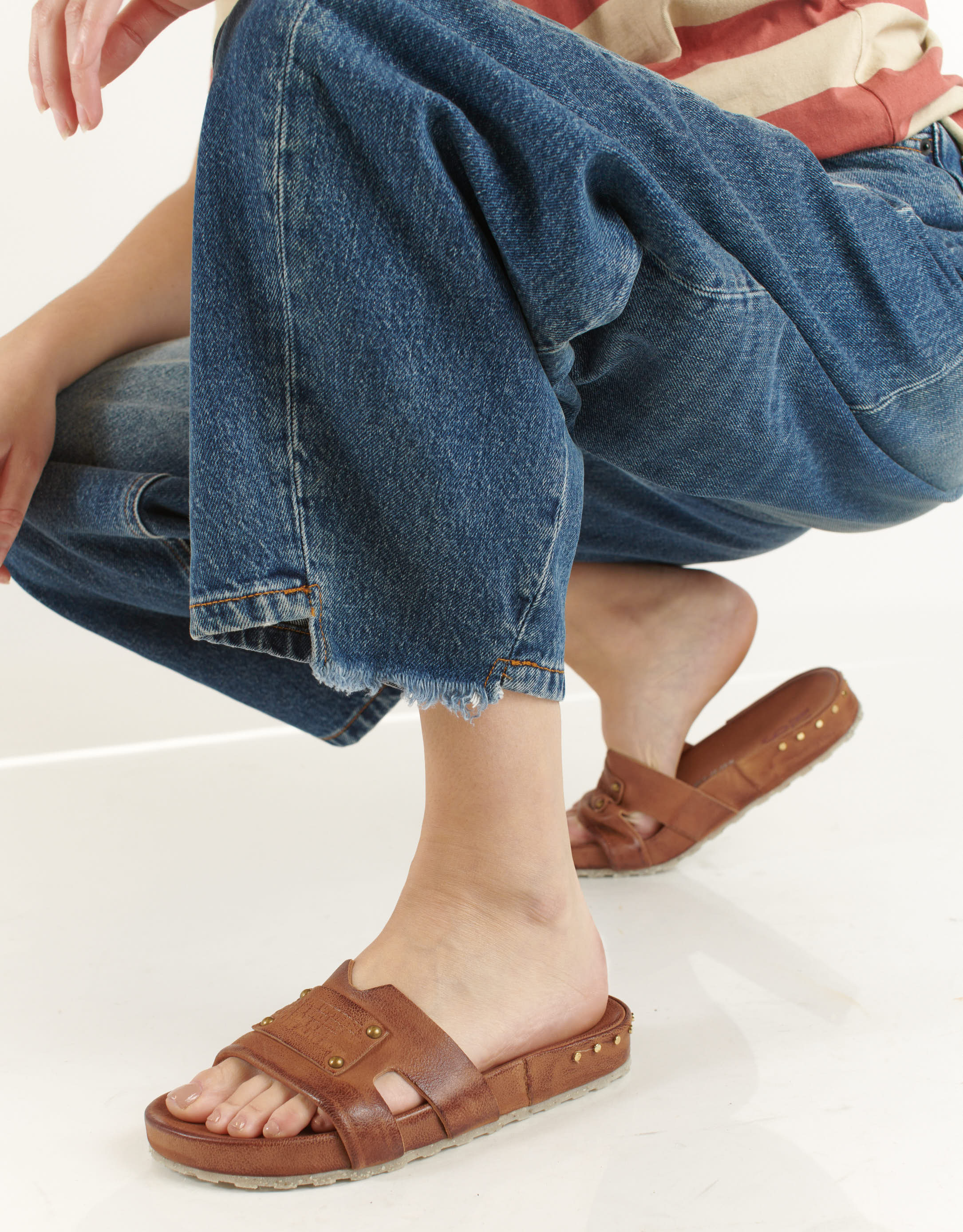 נעלי נשים - A.S. 98 - כפכפים ELISIR - חום