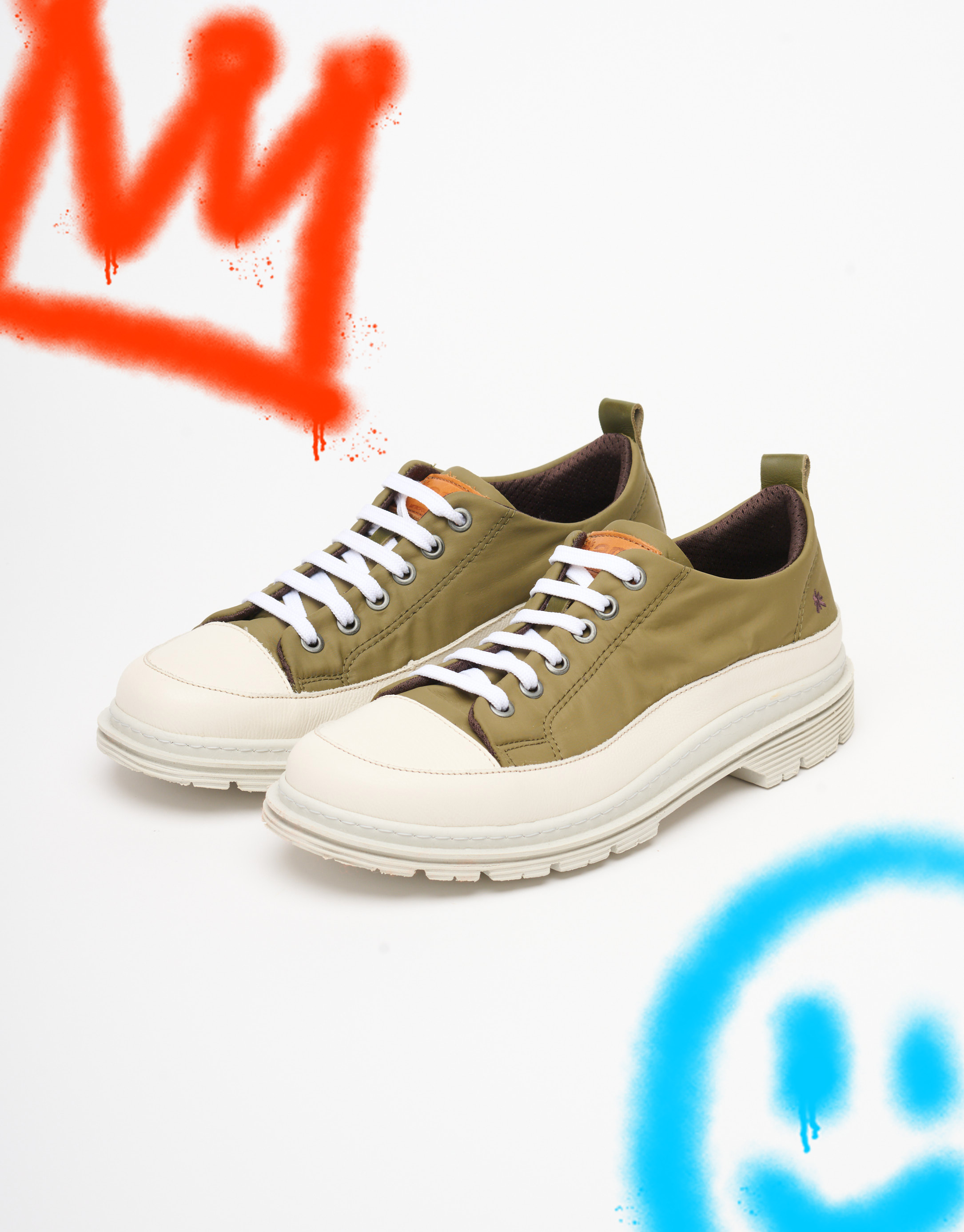 נעלי גברים - Art - סניקרס  BIRMINGHAM - חאקי