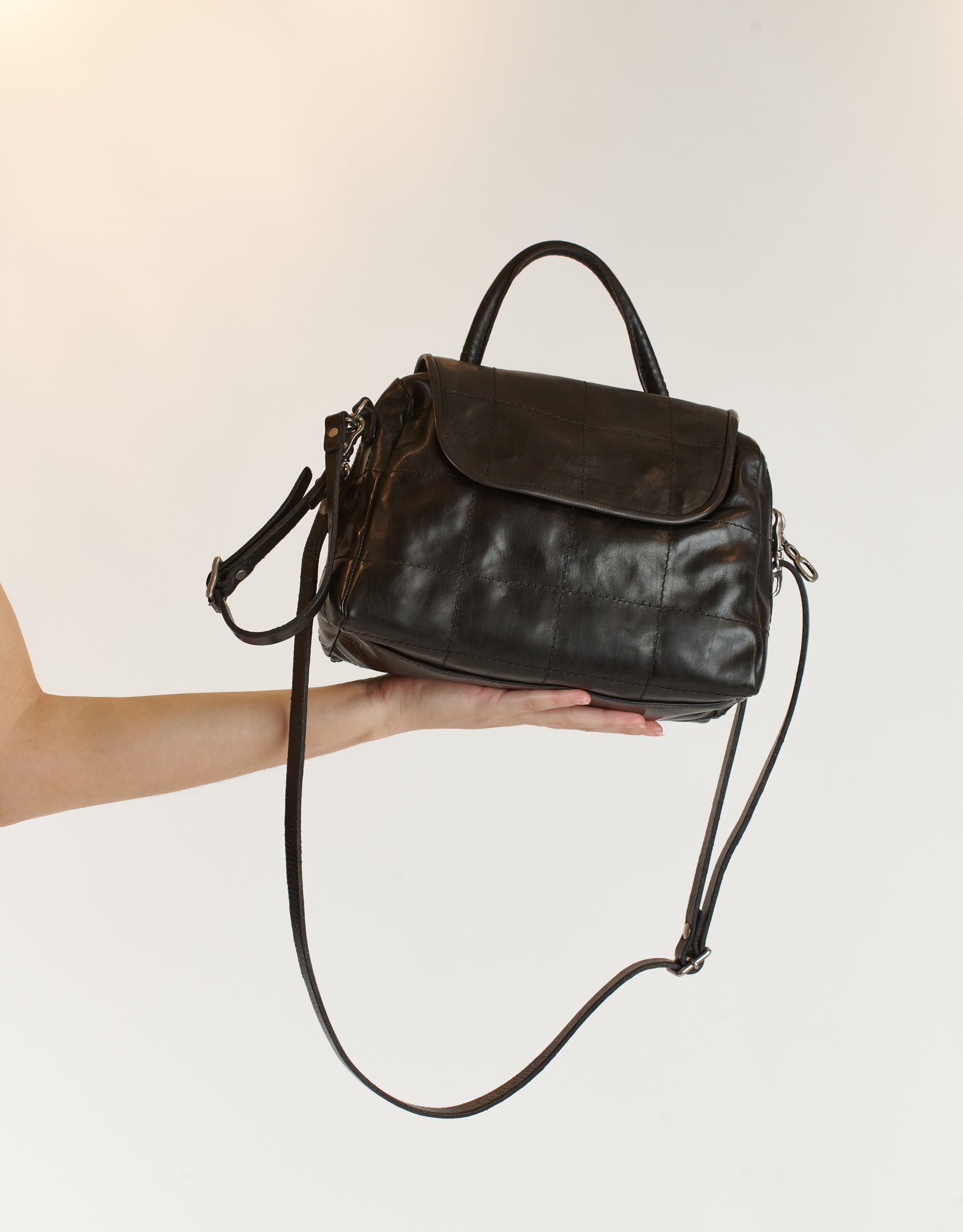 נעלי נשים - A.S. 98 - תיק עור SIENA - שחור