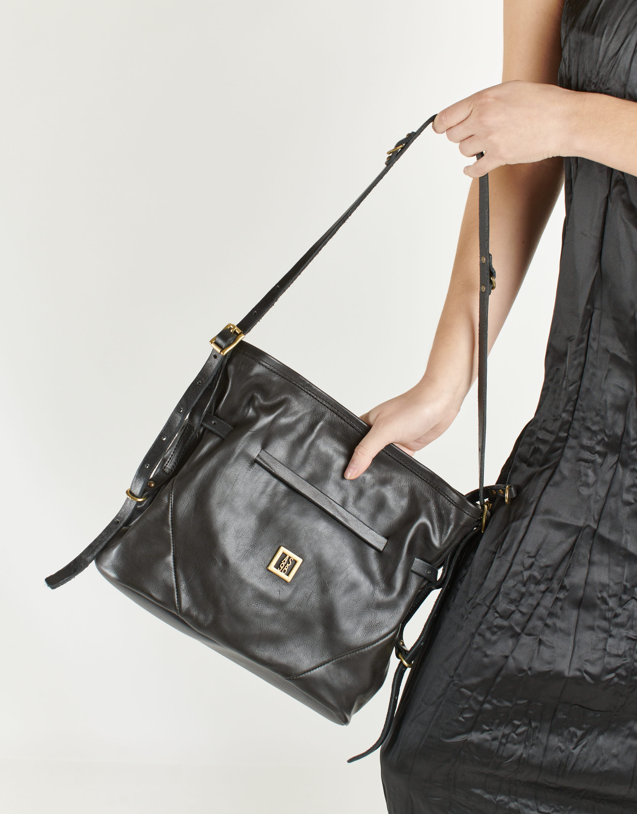 נעלי נשים - A.S. 98 - תיק עור TELMA - שחור