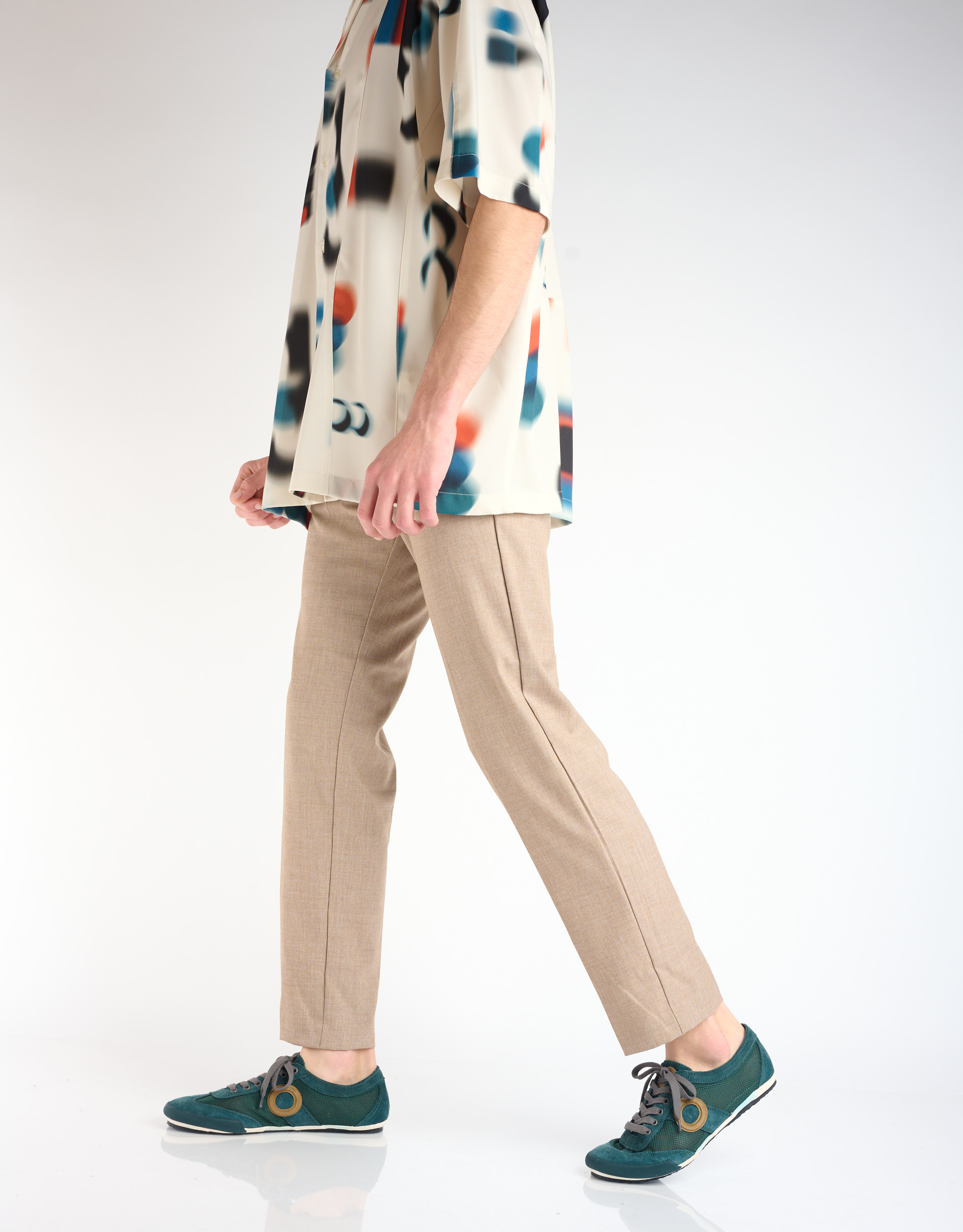 נעלי גברים - Aro - סניקרס JOANETA - ירוק   אפור