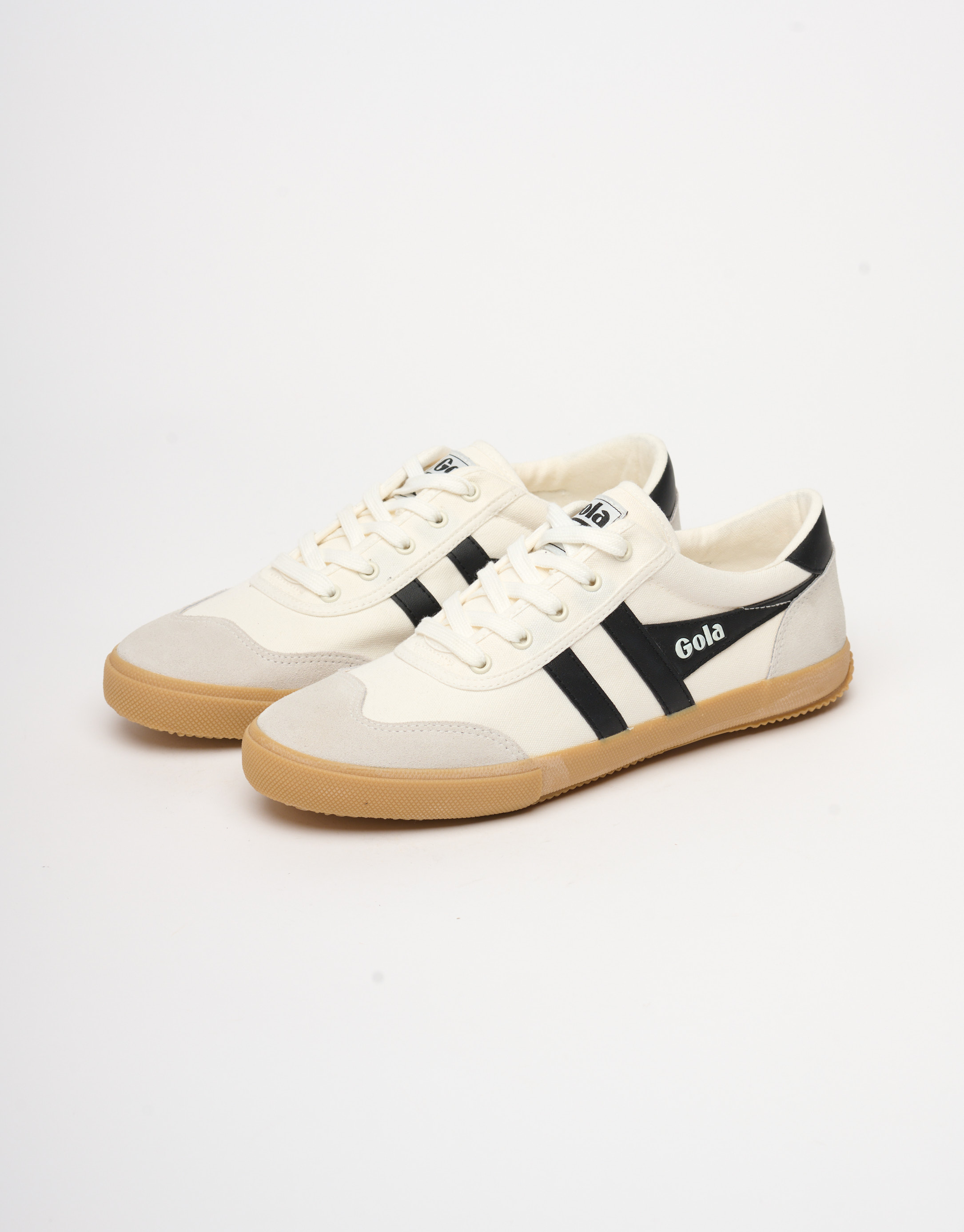 נעלי גברים - Gola - סניקרס BADMINTON GUM - לבן   שחור4