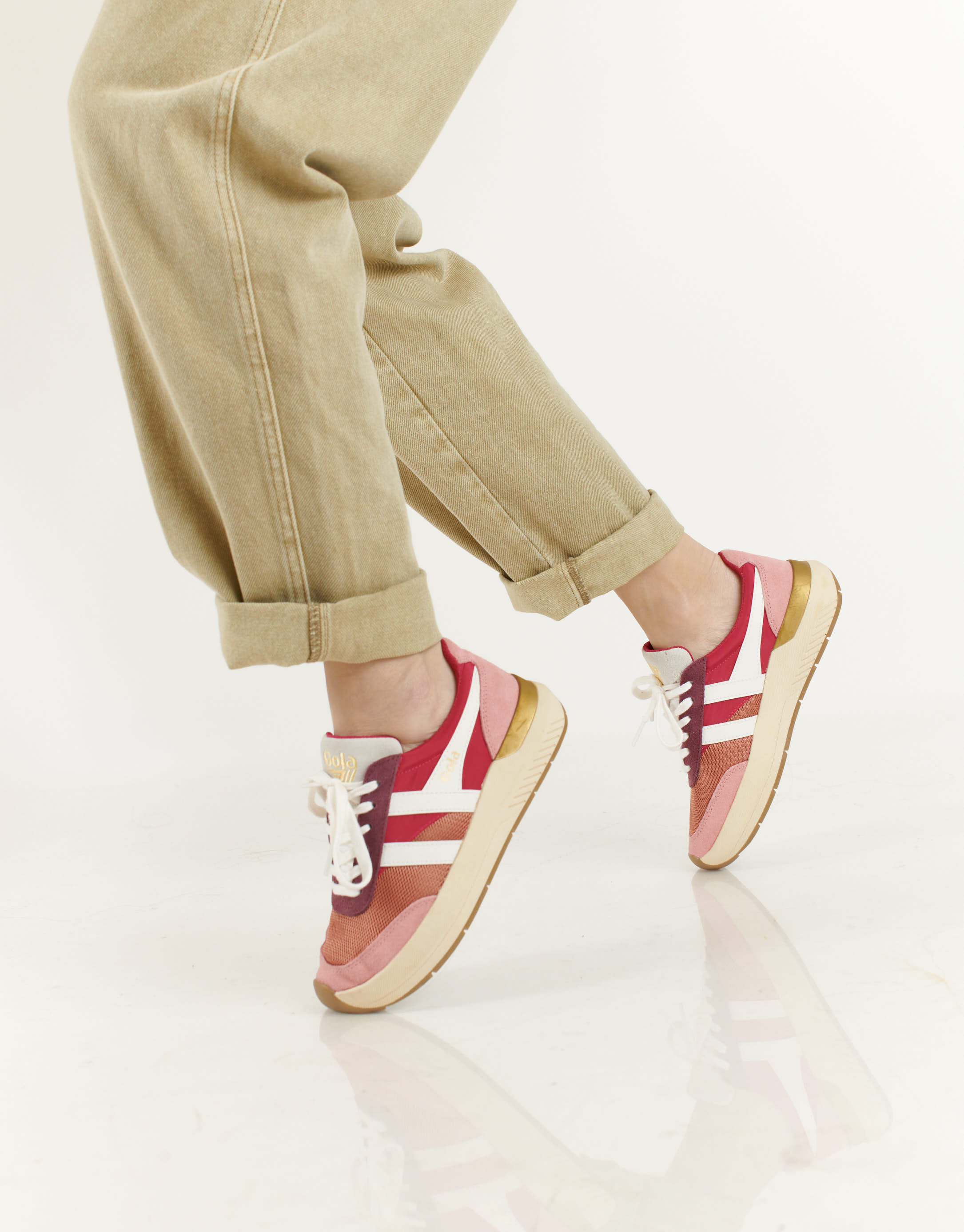 נעלי נשים - Gola - סניקרס RAVEN - כתום   ורוד