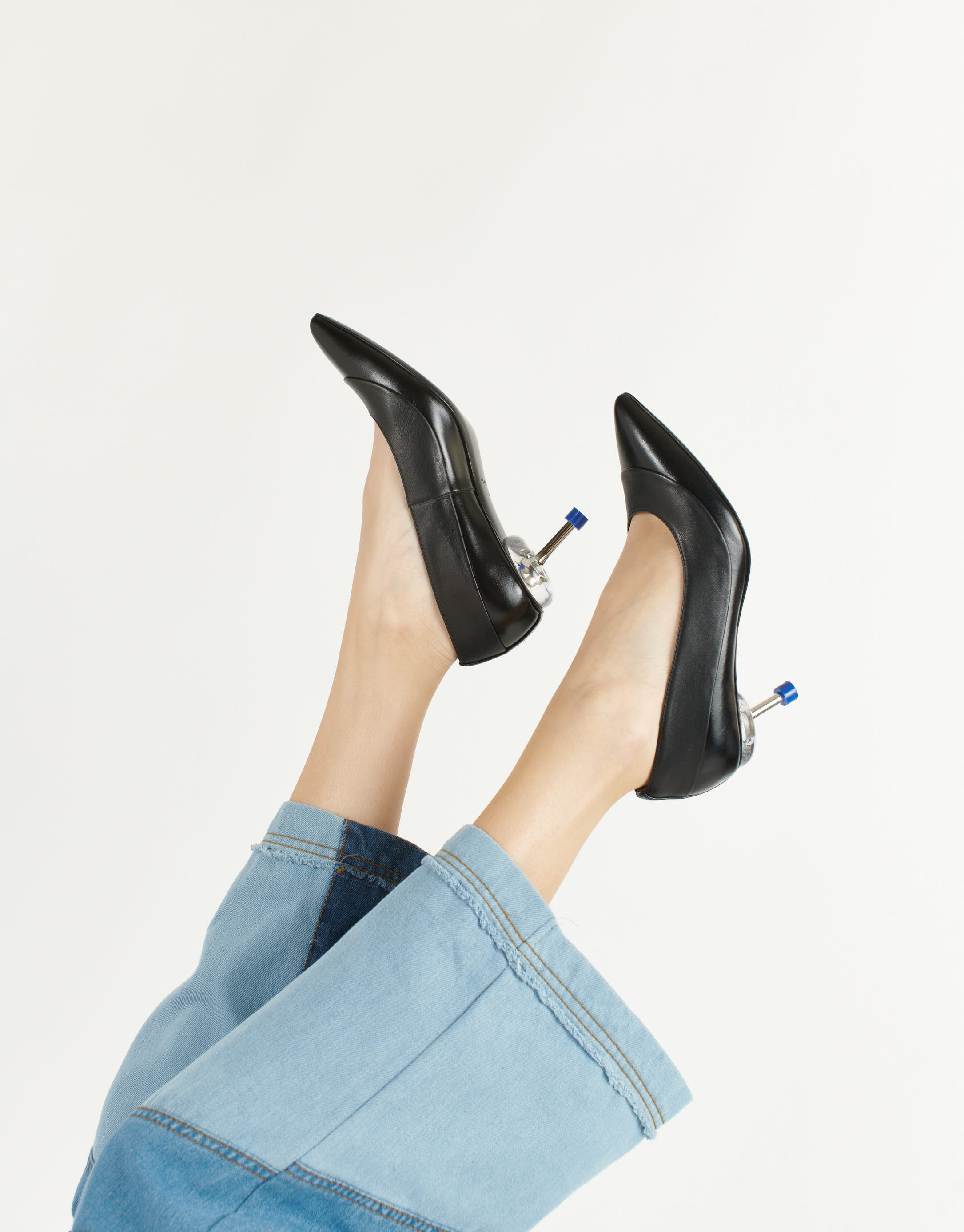 נעלי נשים - 4CCCCEES - נעלי סירה עם עקב OSHA TOD - שחור