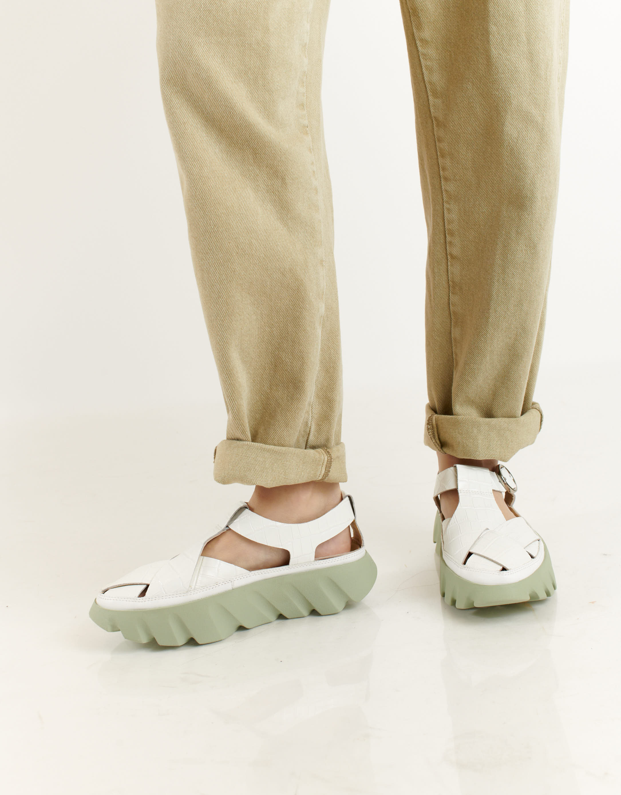 נעלי נשים - 4CCCCEES - סנדלי דייגים TURA ROSSI - לבן