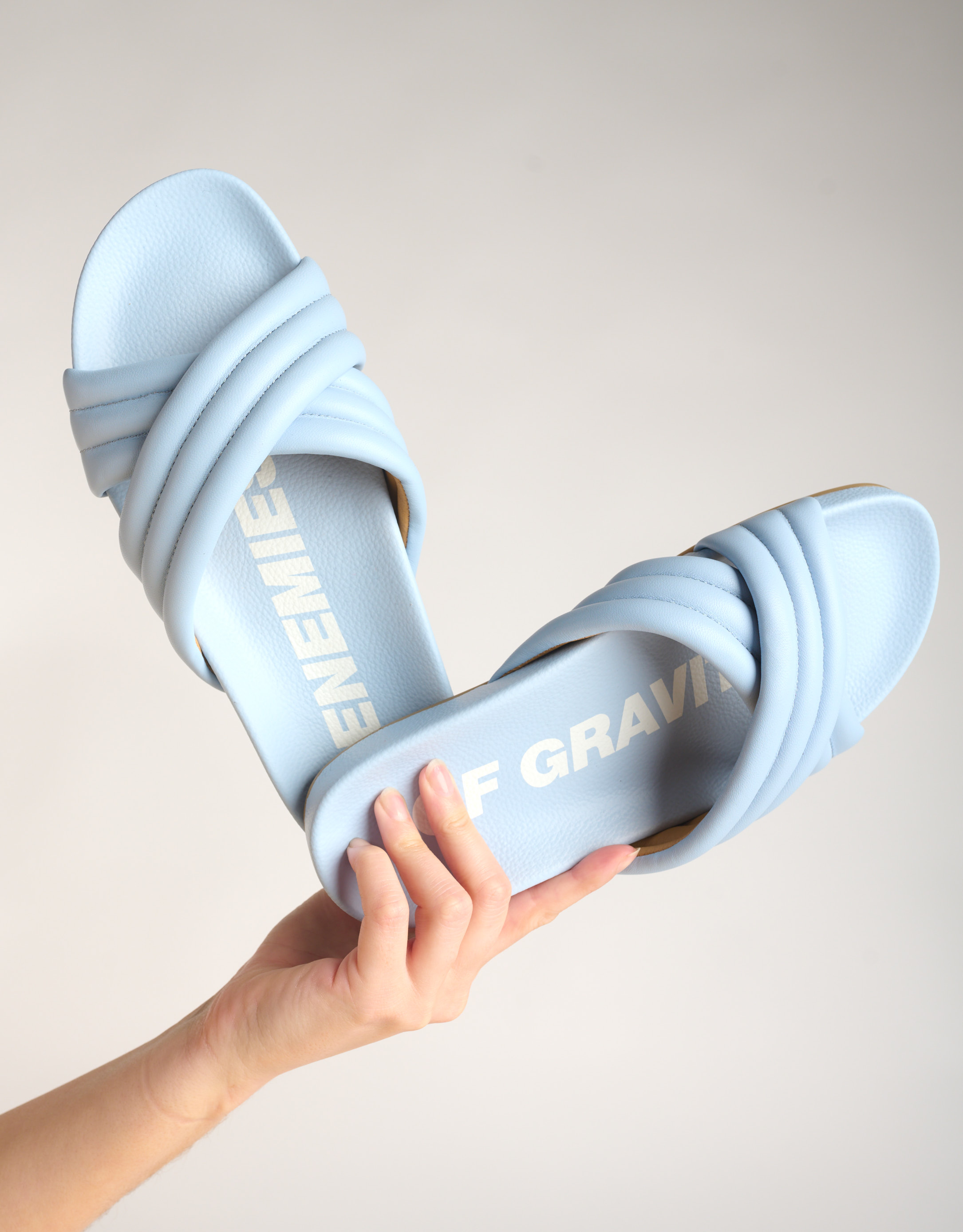 נעלי נשים - Rollie - כפכפים TIDE CROSS PADDED - תכלת