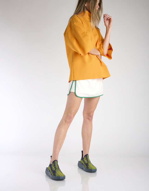 נעלי נשים - United Nude - סניקרס MEGA FAB - צהוב   שחור