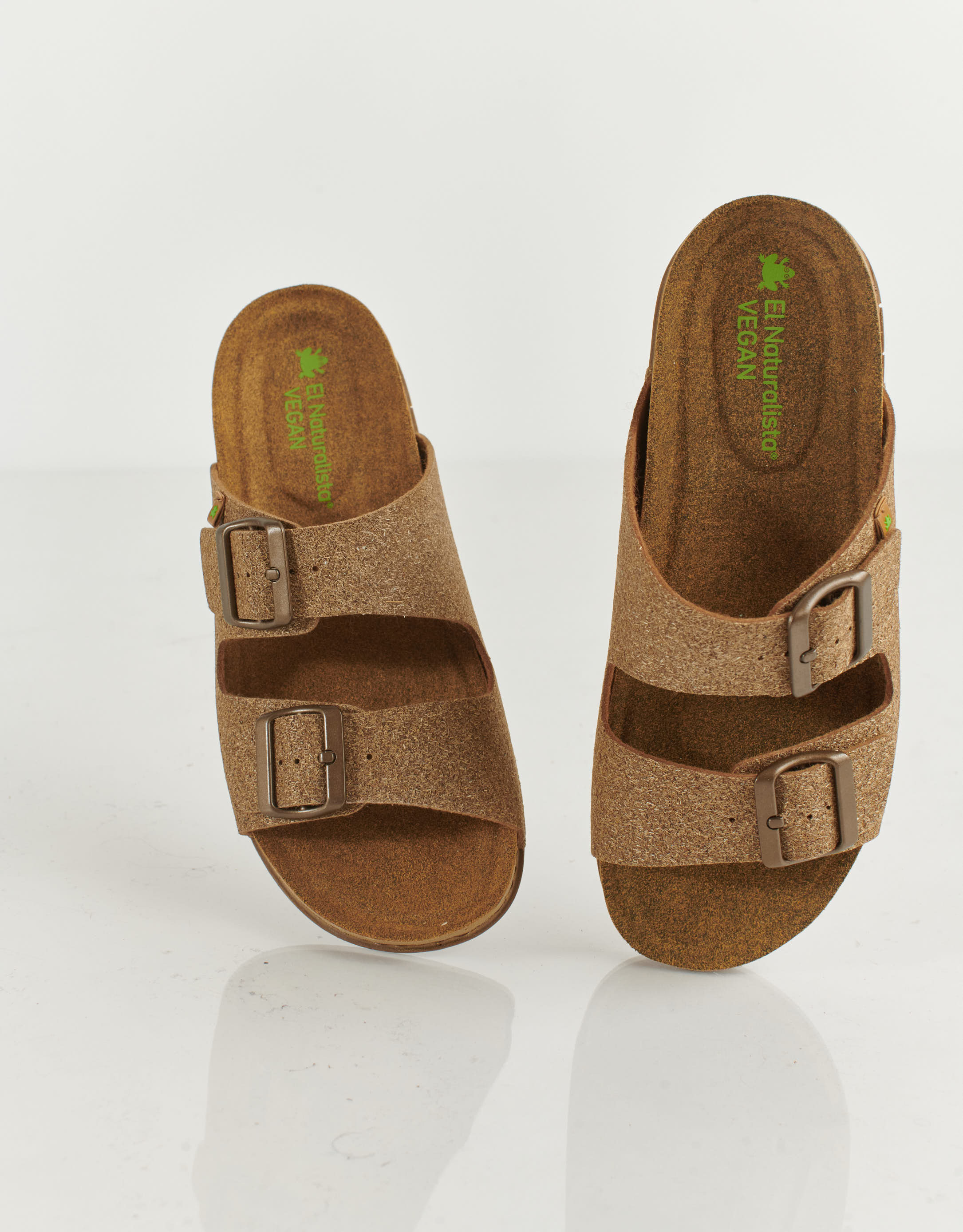 נעלי נשים - El Naturalista - כפכפים טבעוניים BALANCE - חום