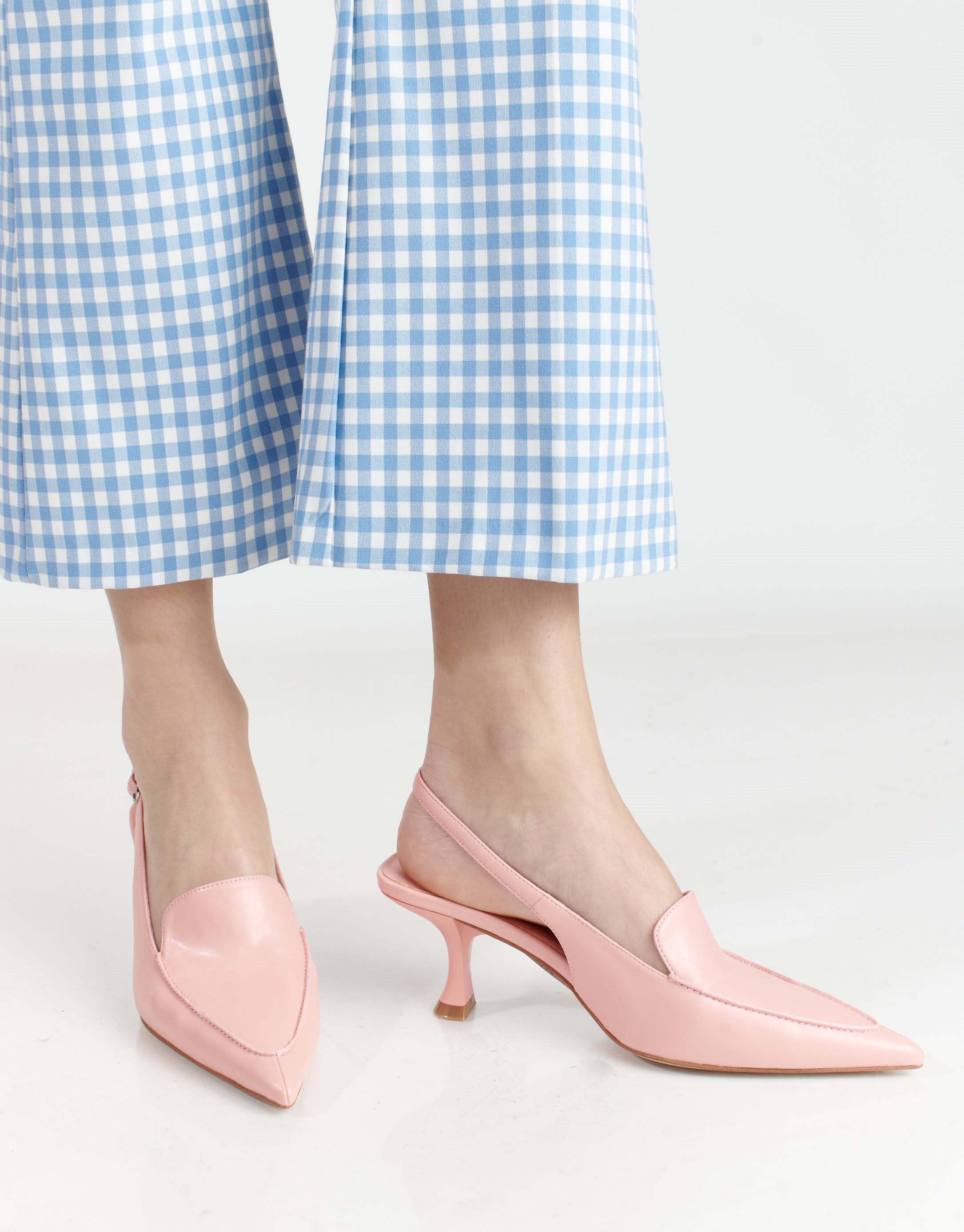 נעלי נשים - Jeffrey Campbell - סנדלי עקב ANABEL - ורוד