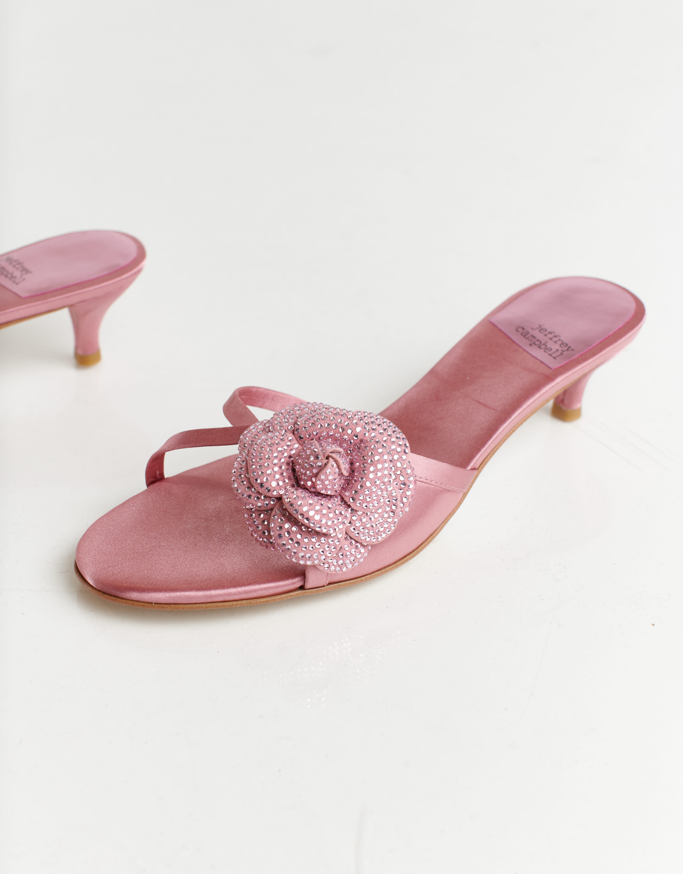 נעלי נשים - Jeffrey Campbell - כפכפי עקב GLORIOSA - ורוד