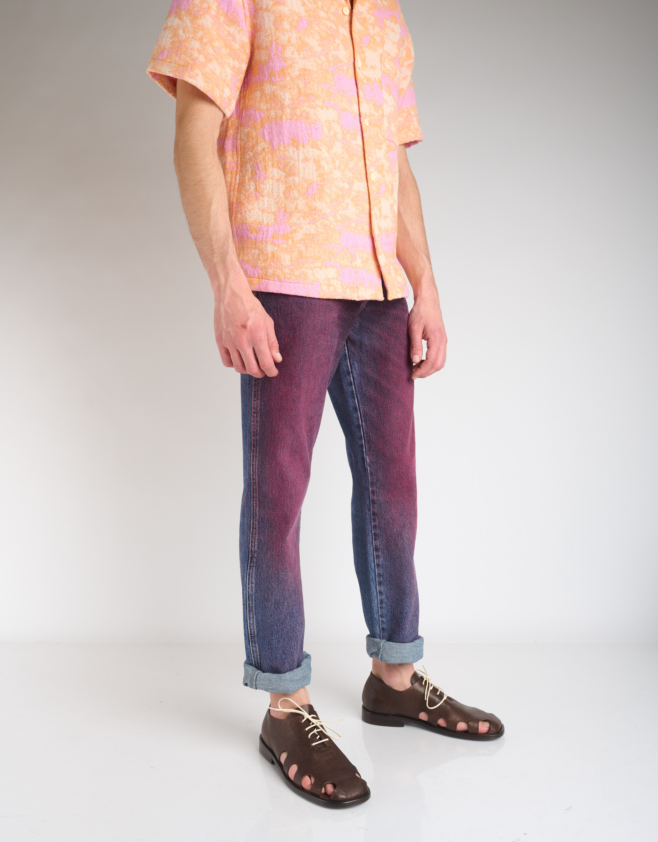 נעלי גברים - Ernesto Dolani - נעלי עור עם שרוכים MILO - חום