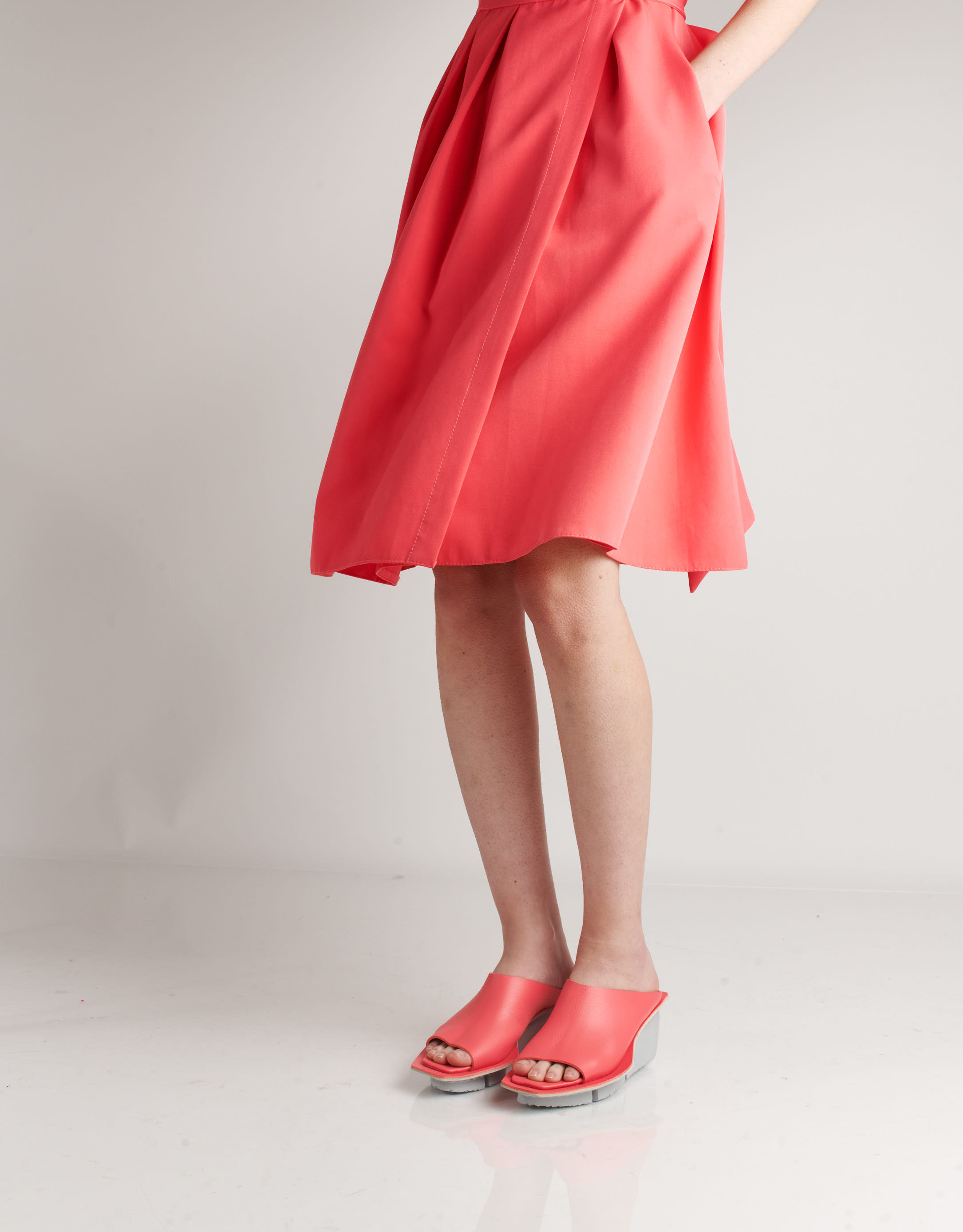 נעלי נשים - Trippen - כפכפים SHAM SPLITT - קורל