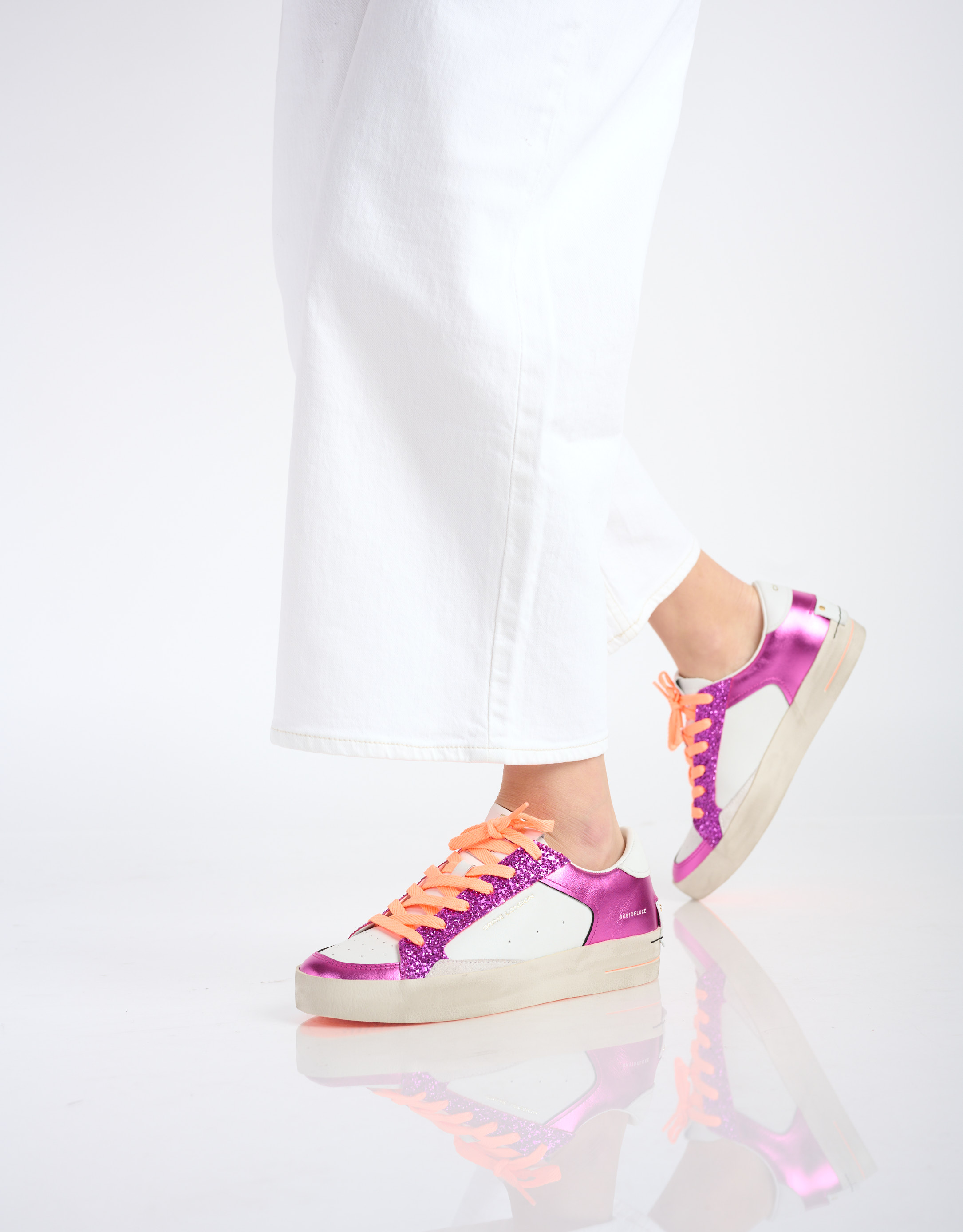 נעלי נשים - Crime London - סניקרס TINA - פוקסיה