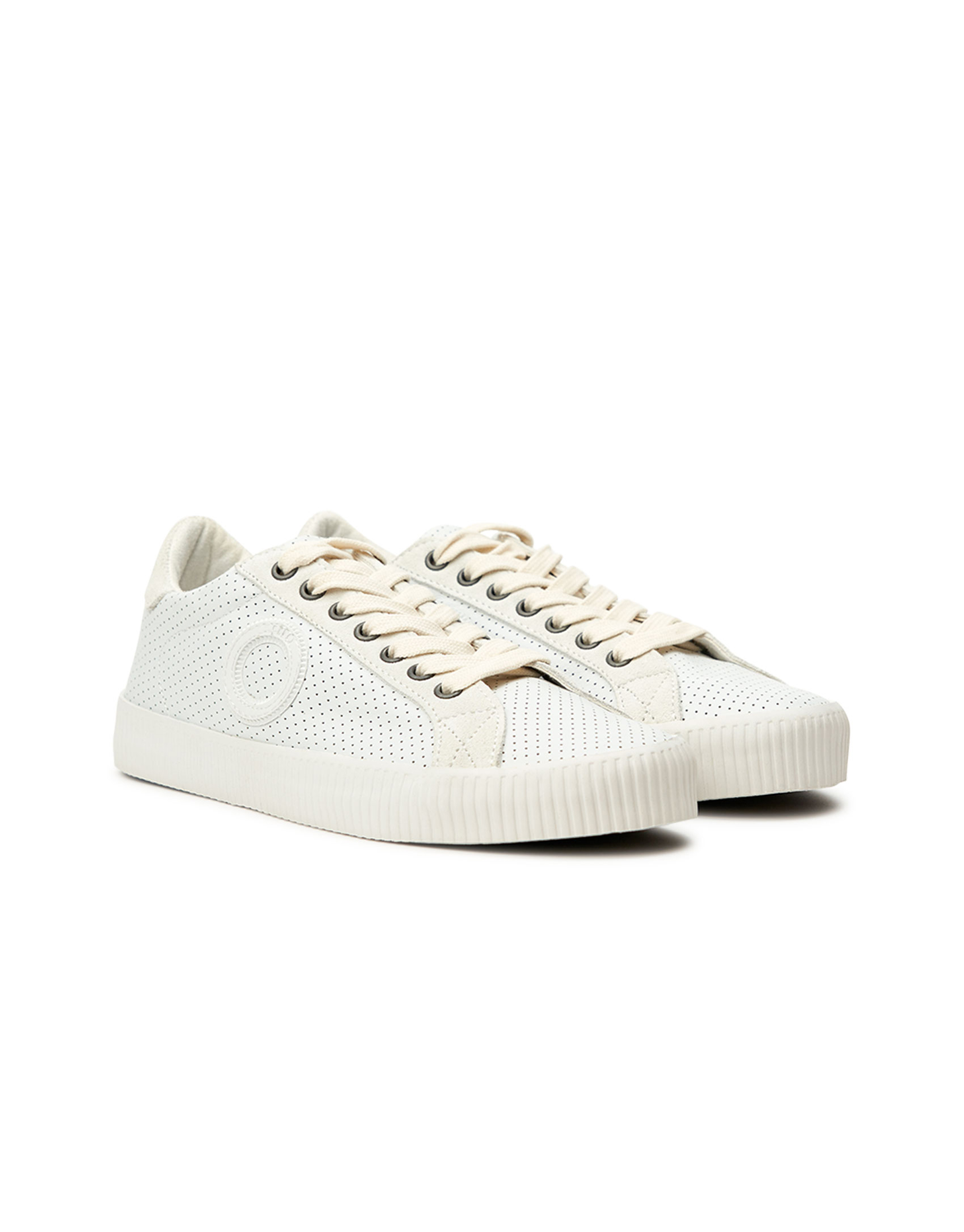 נעלי נשים - Aro - סניקרס עור TIM - לבן