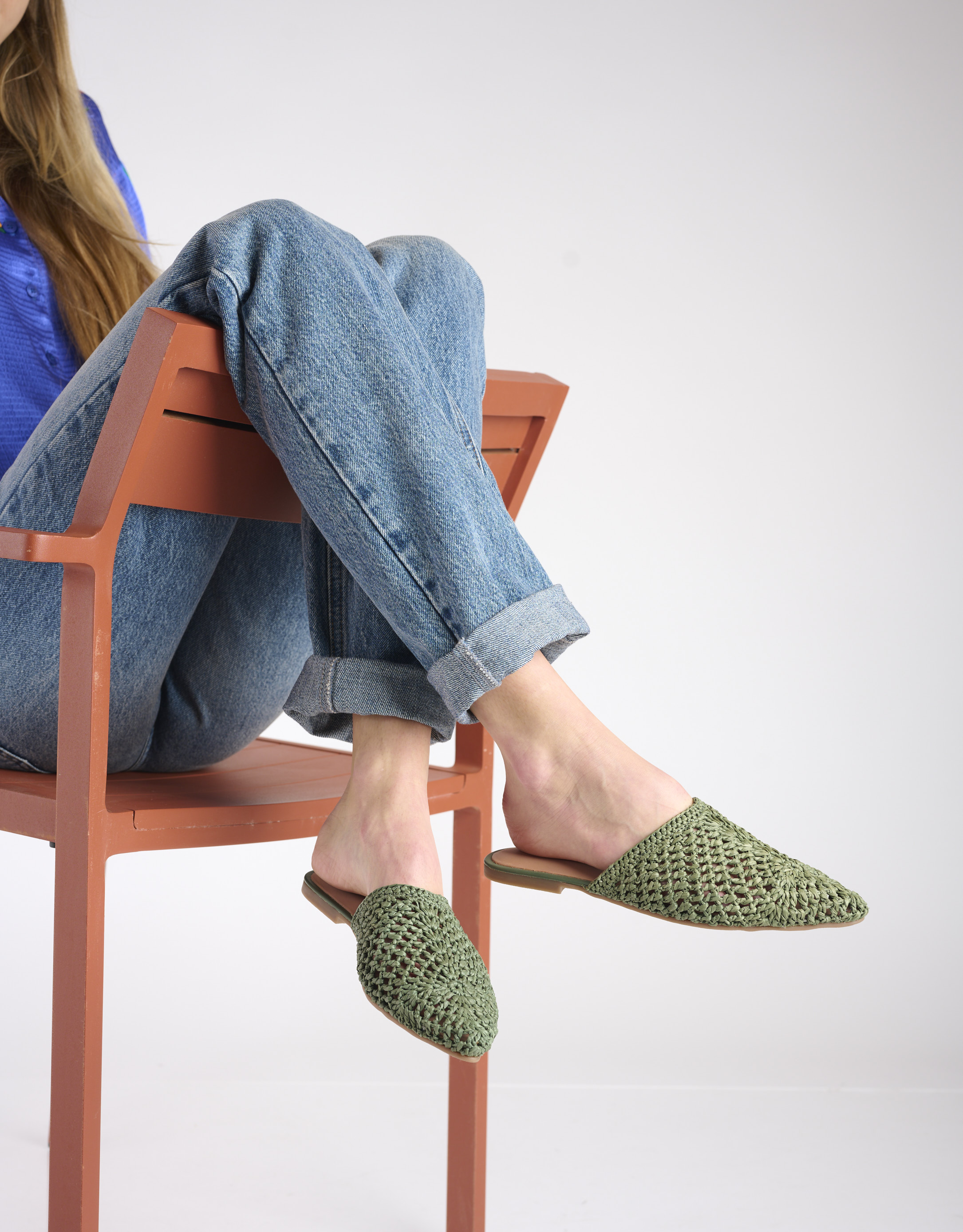 נעלי נשים - Salt+Umber - כפכפים DUNE - ירוק