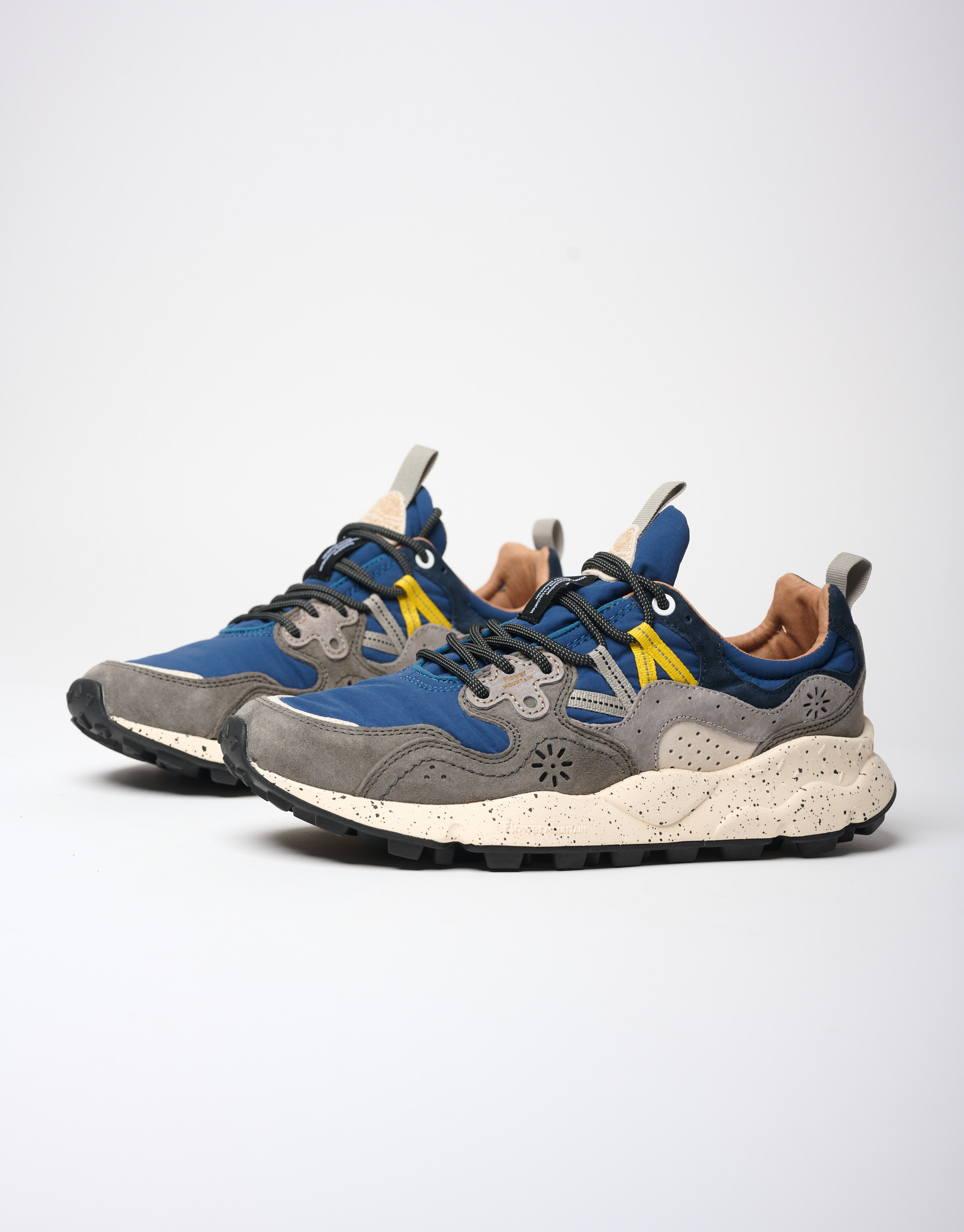 נעלי גברים - Flower Mountain - סניקרס צבעוניות YAMANO - כחול   אפור