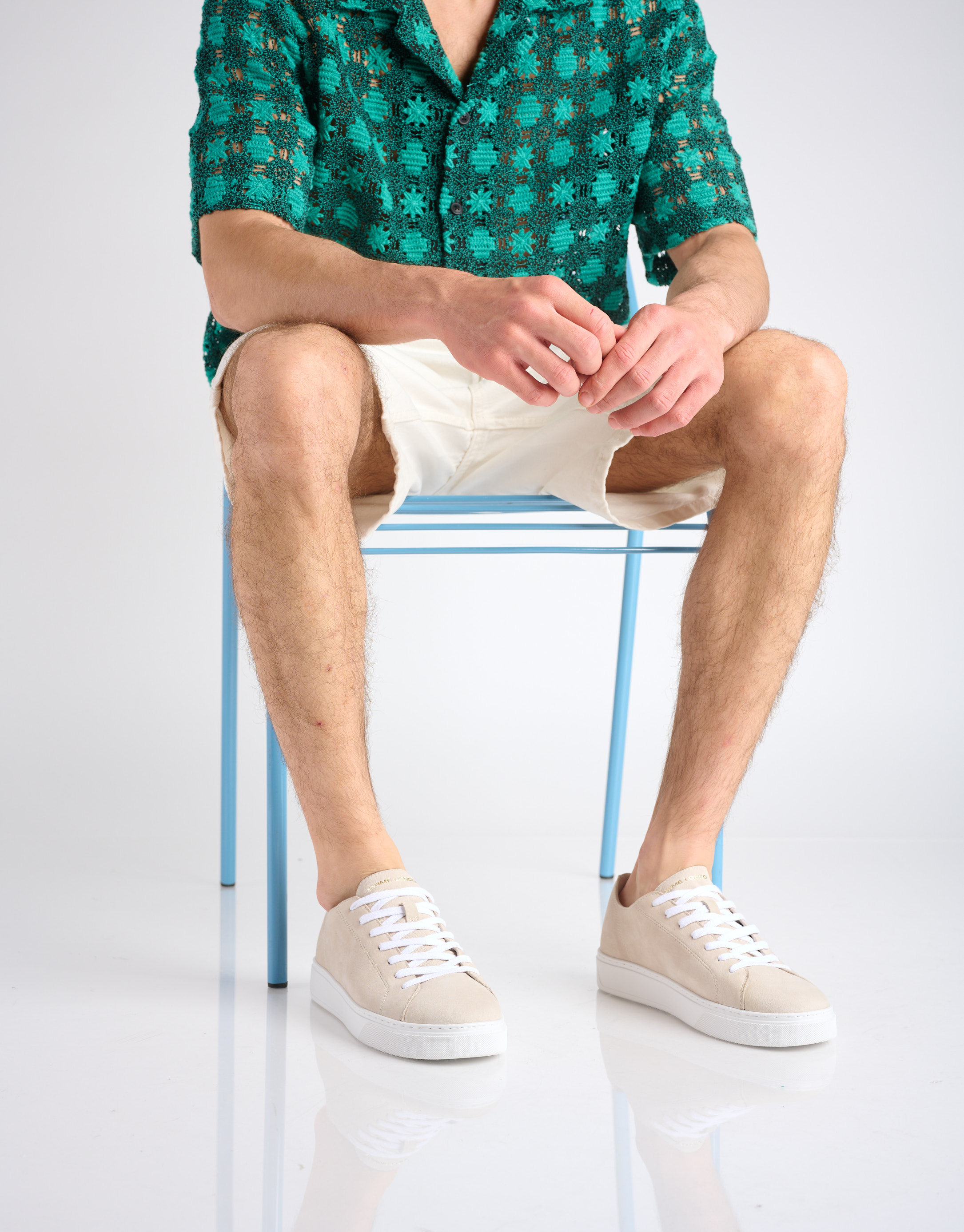 נעלי גברים - Crime London - סניקרס SYD - בז'